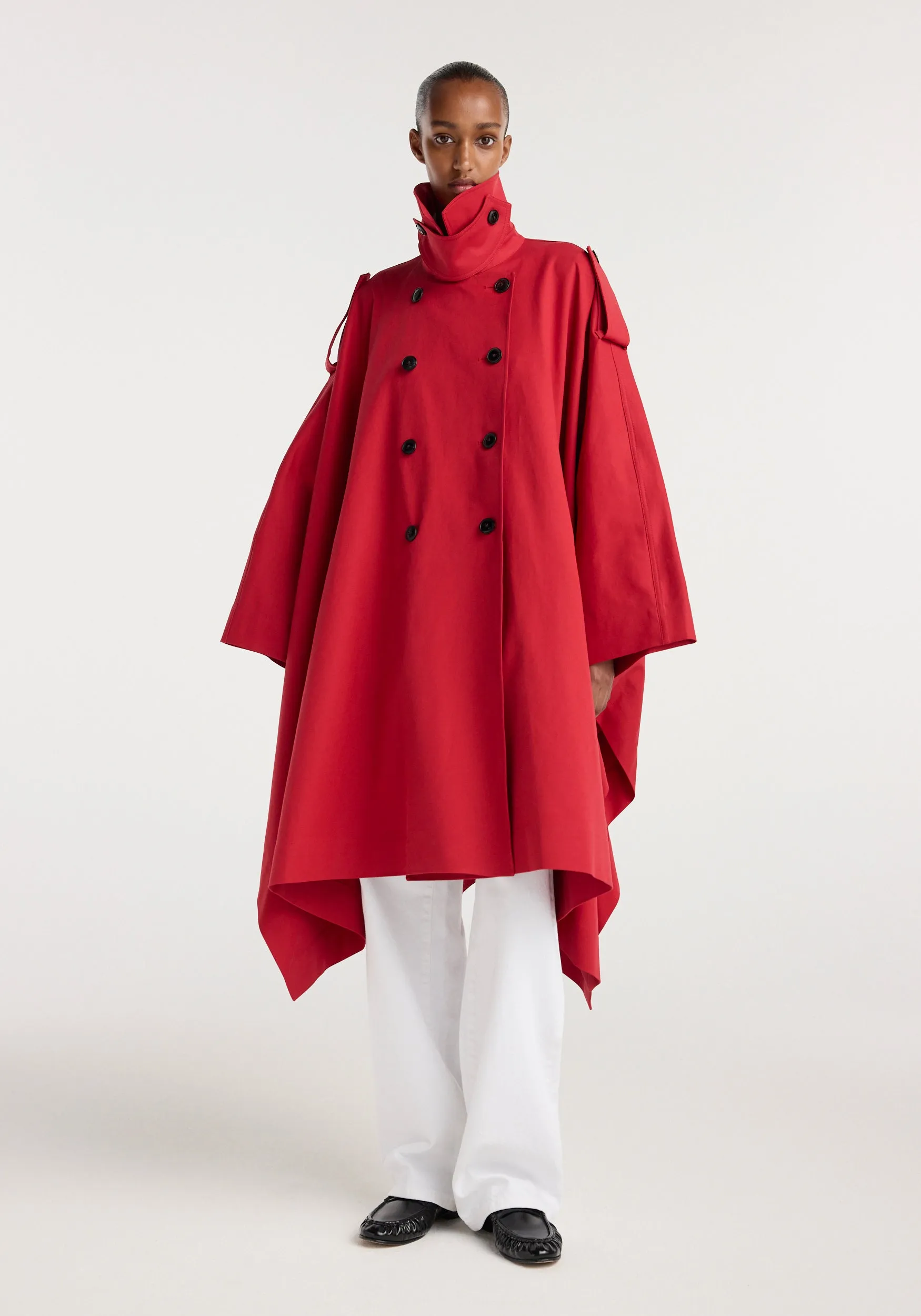 Cape trenchcoat | cherry sold by Rohe