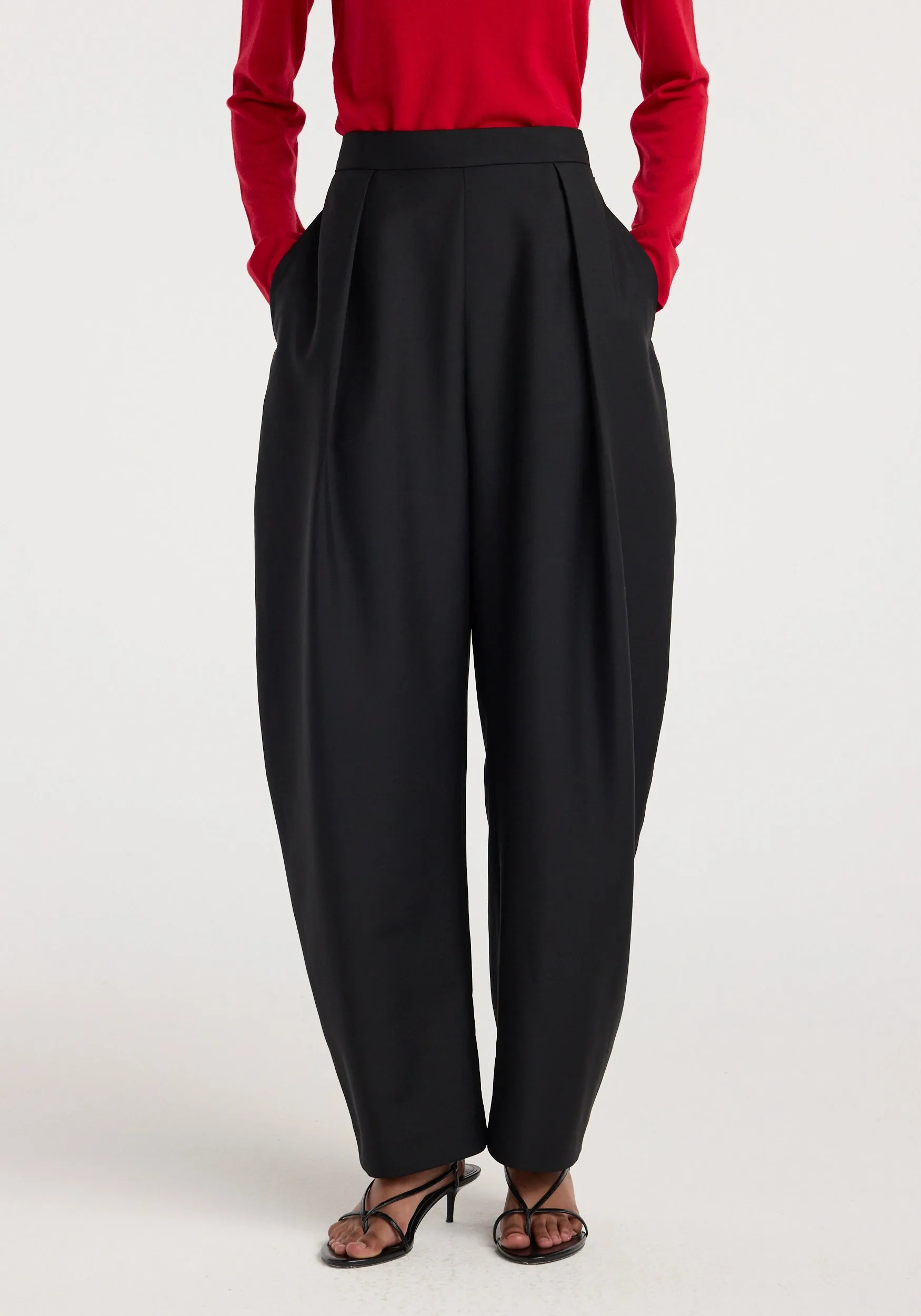 Puck - Sculptural tailored trousers | black sold by Rohe product image thumbnail 4