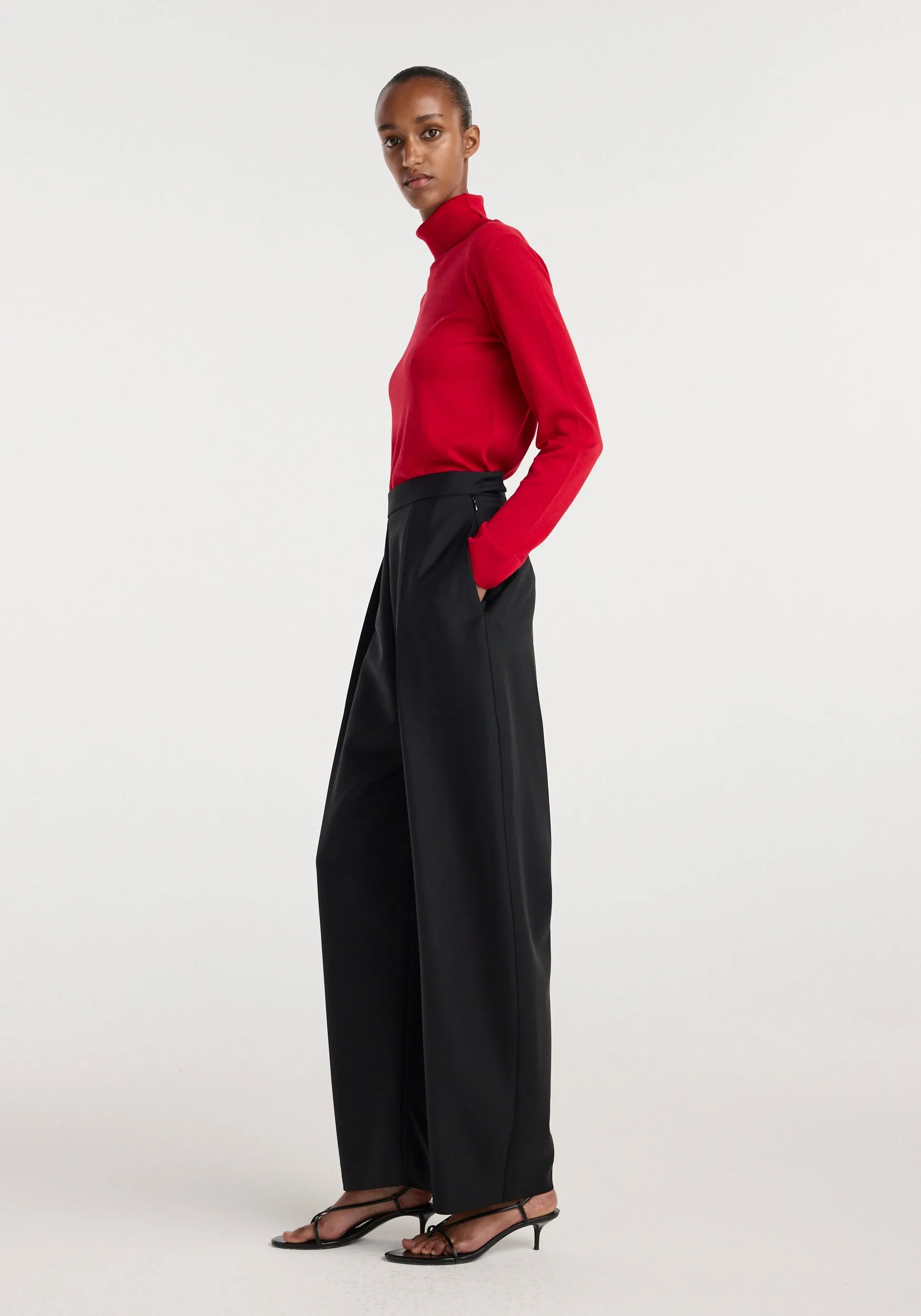 Puck - Sculptural tailored trousers | black sold by Rohe product image thumbnail 2