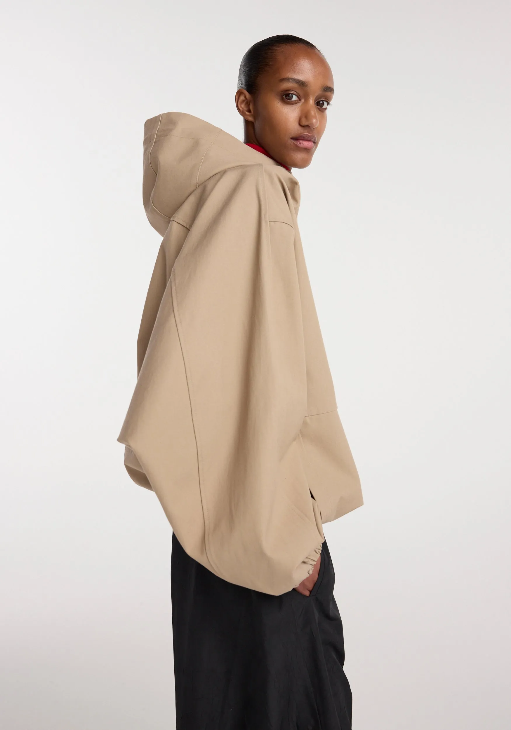 Hooded anorak | beige sold by Rohe product image thumbnail 3