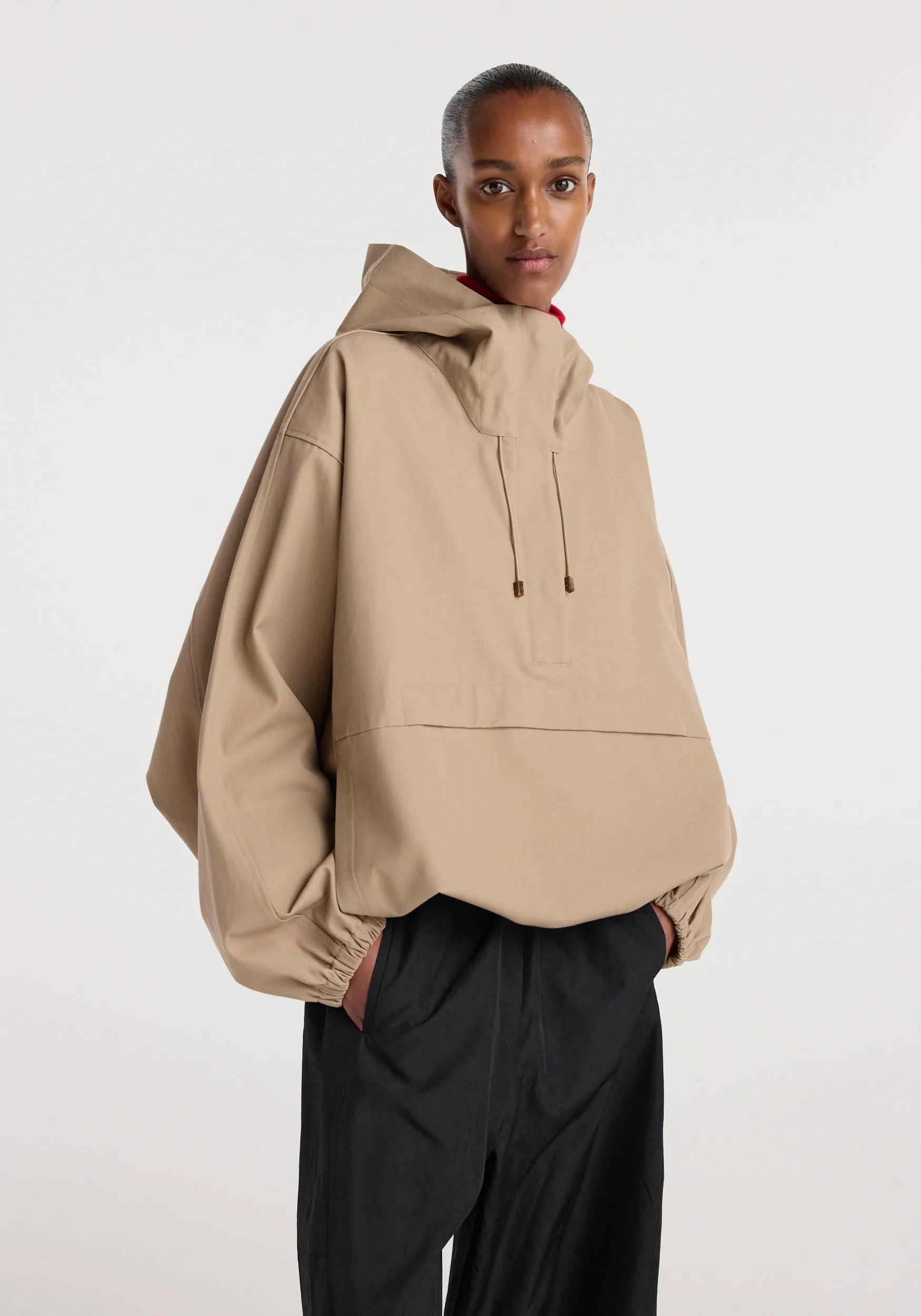 Hooded anorak | beige sold by Rohe product image thumbnail 2