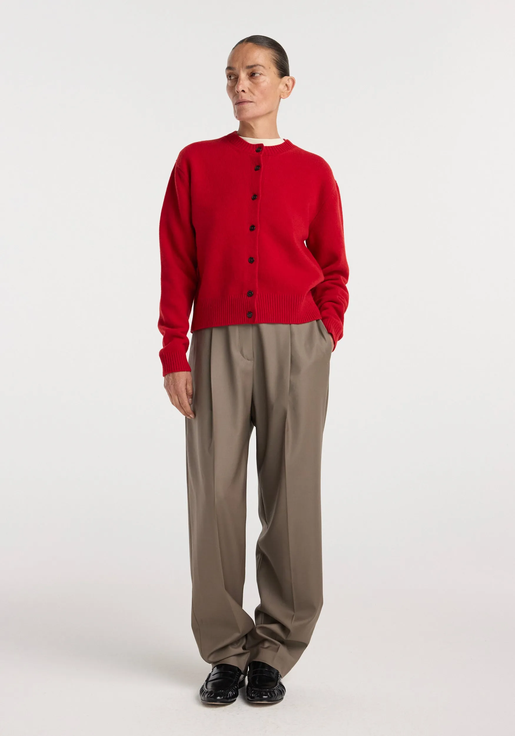 Classic cardigan | red sold by Rohe