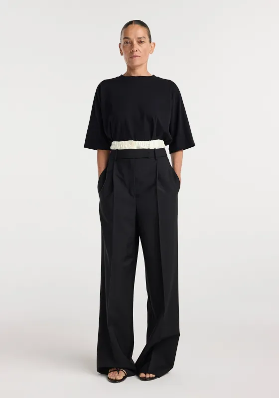 Boxer detailed trousers | black made by Rohe