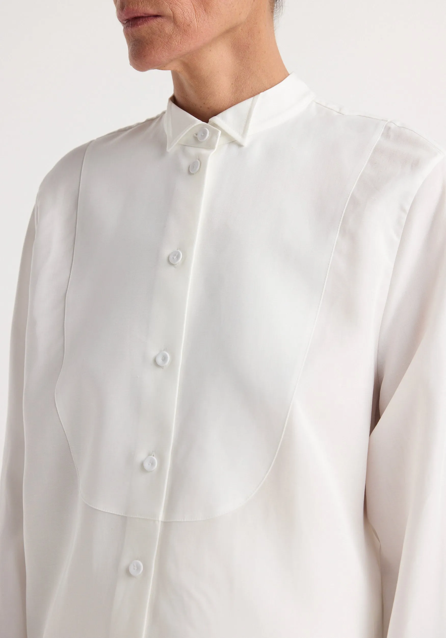 Tuxedo shirt | optic white sold by Rohe product image thumbnail 5