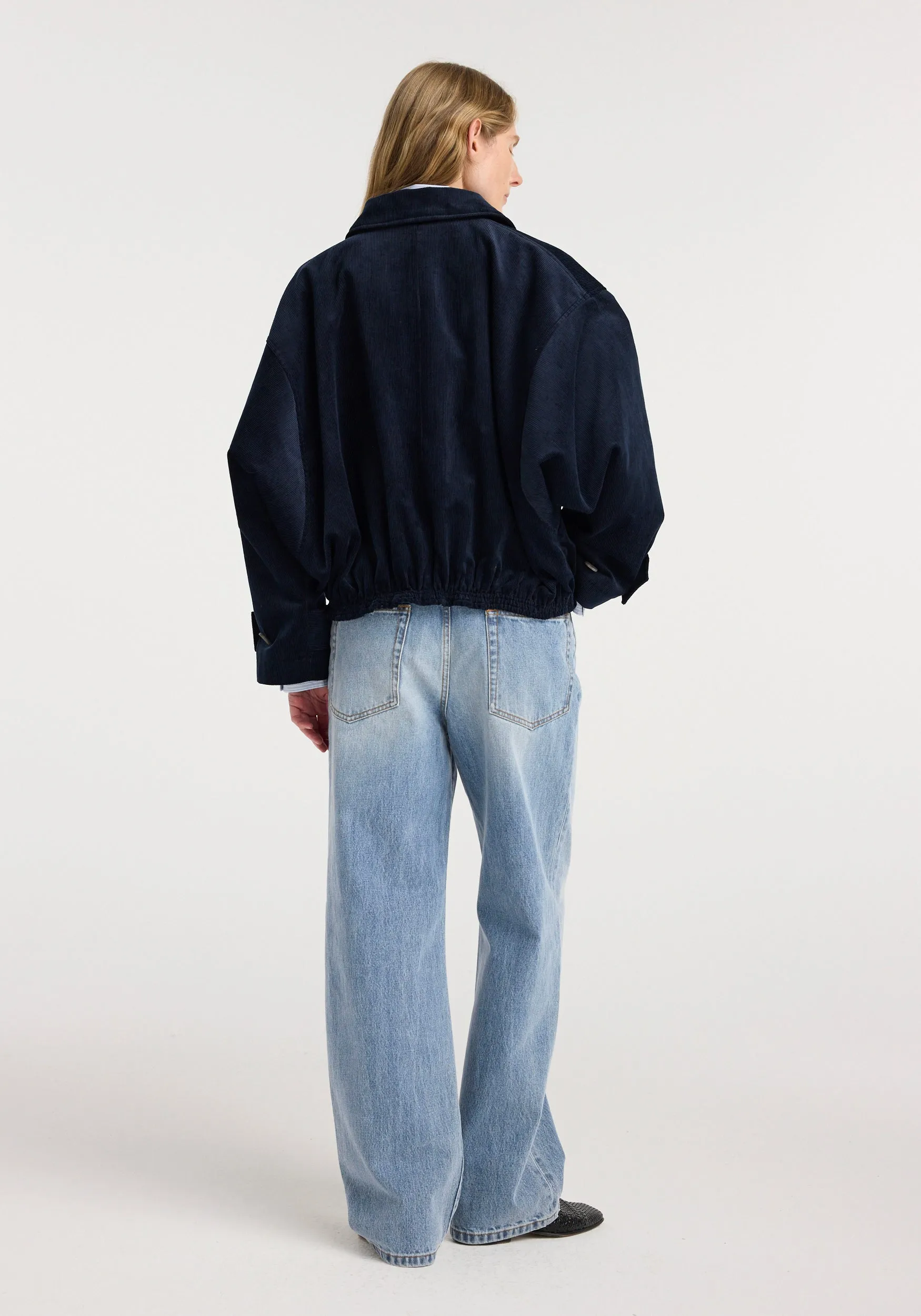 Corduroy blouson jacket | night sold by Rohe product image thumbnail 3