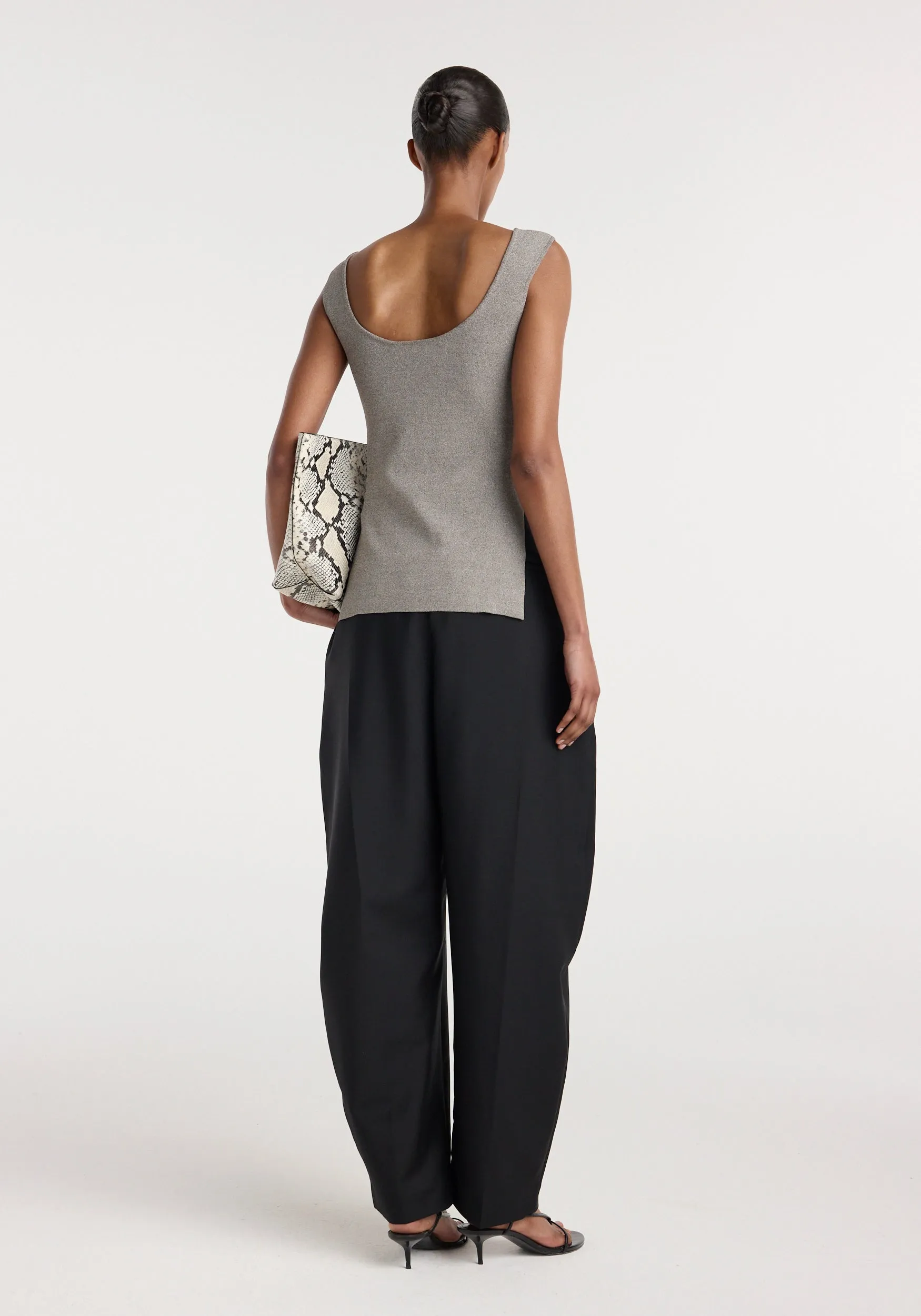 Long knitted bustier top | taupe melange sold by Rohe product image thumbnail 5