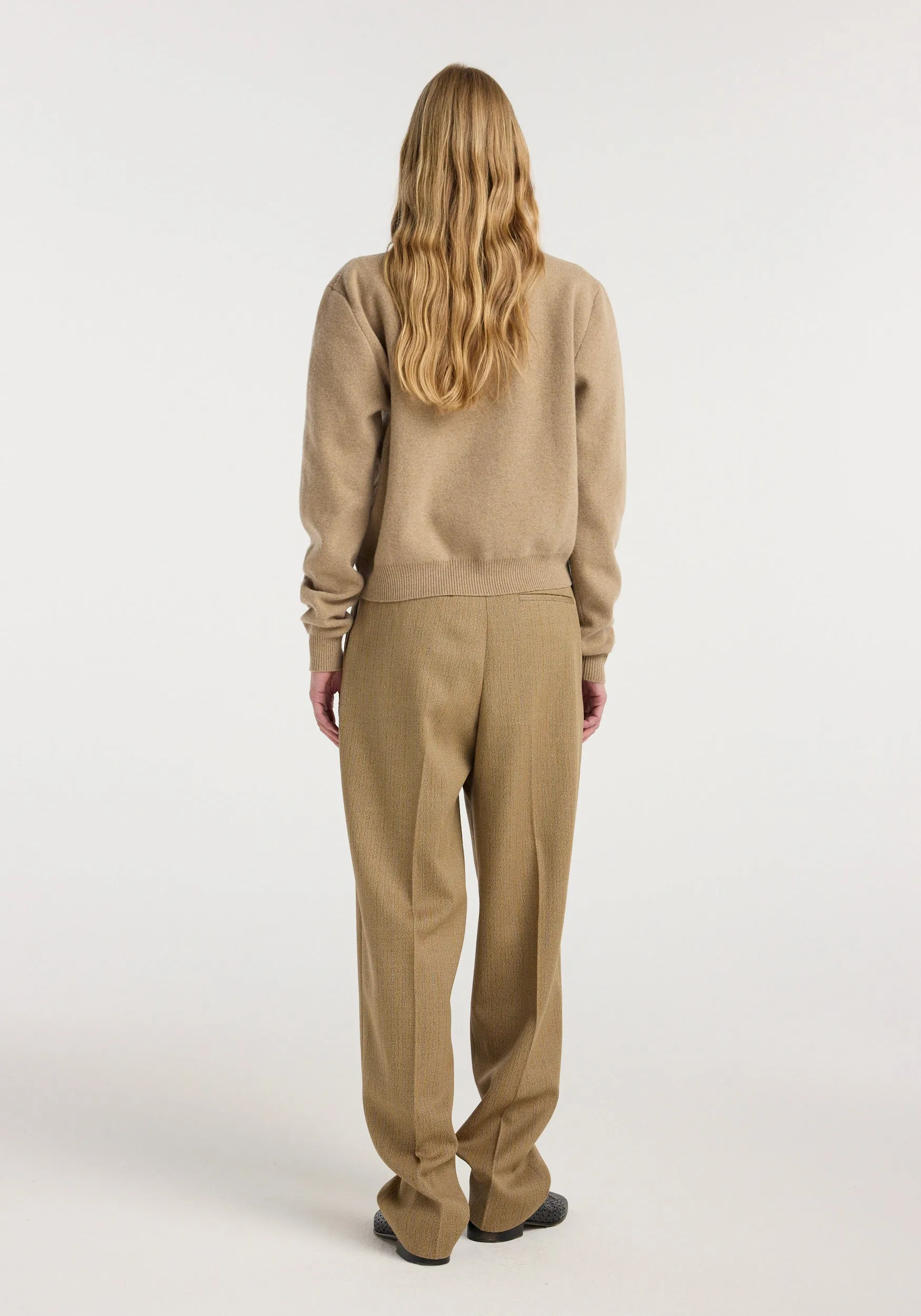 Daria - Single pleat tapered trousers | heritage stripe sold by Rohe product image thumbnail 3