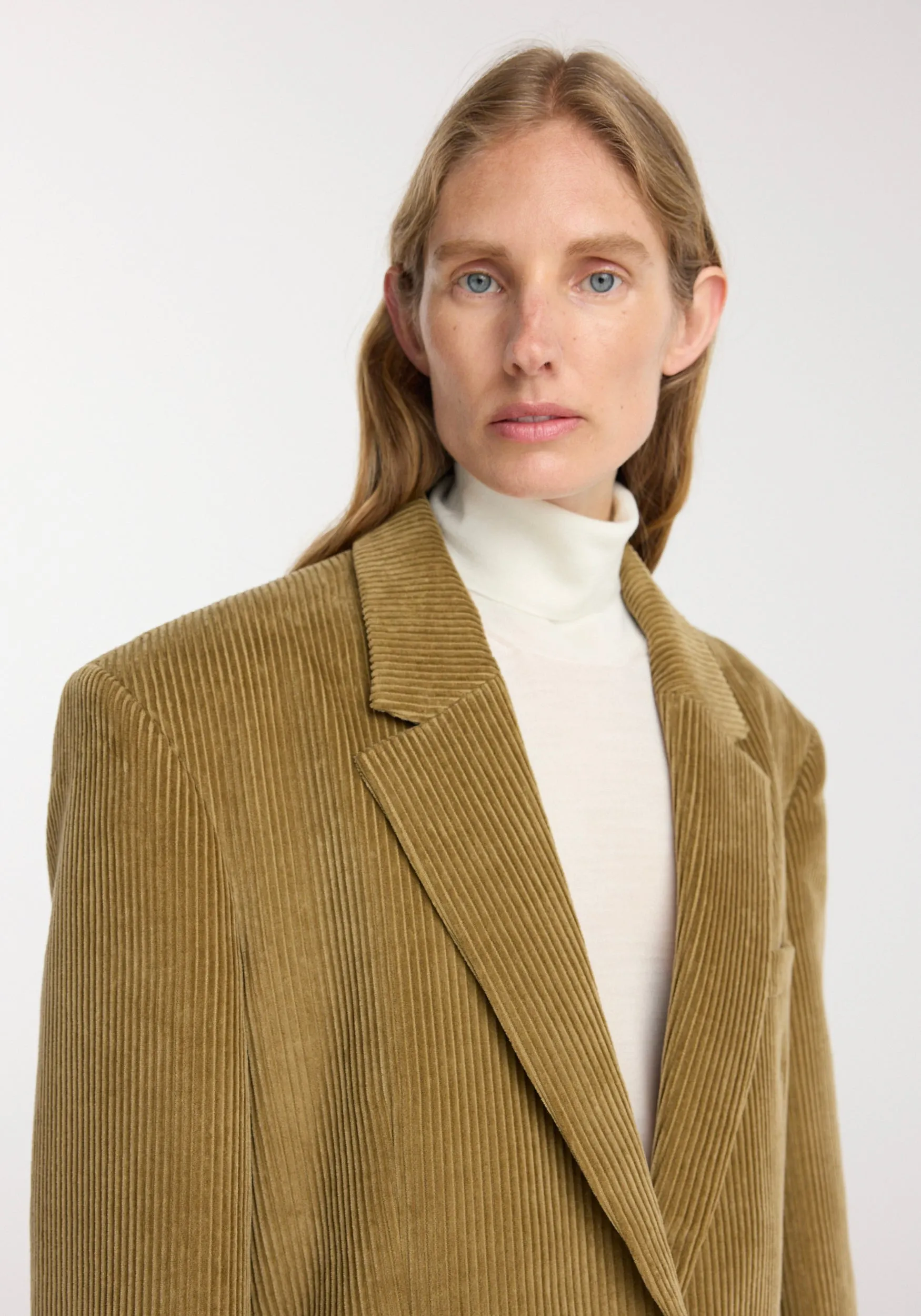 Oversized corduroy blazer jacket | beige sold by Rohe product image thumbnail 4