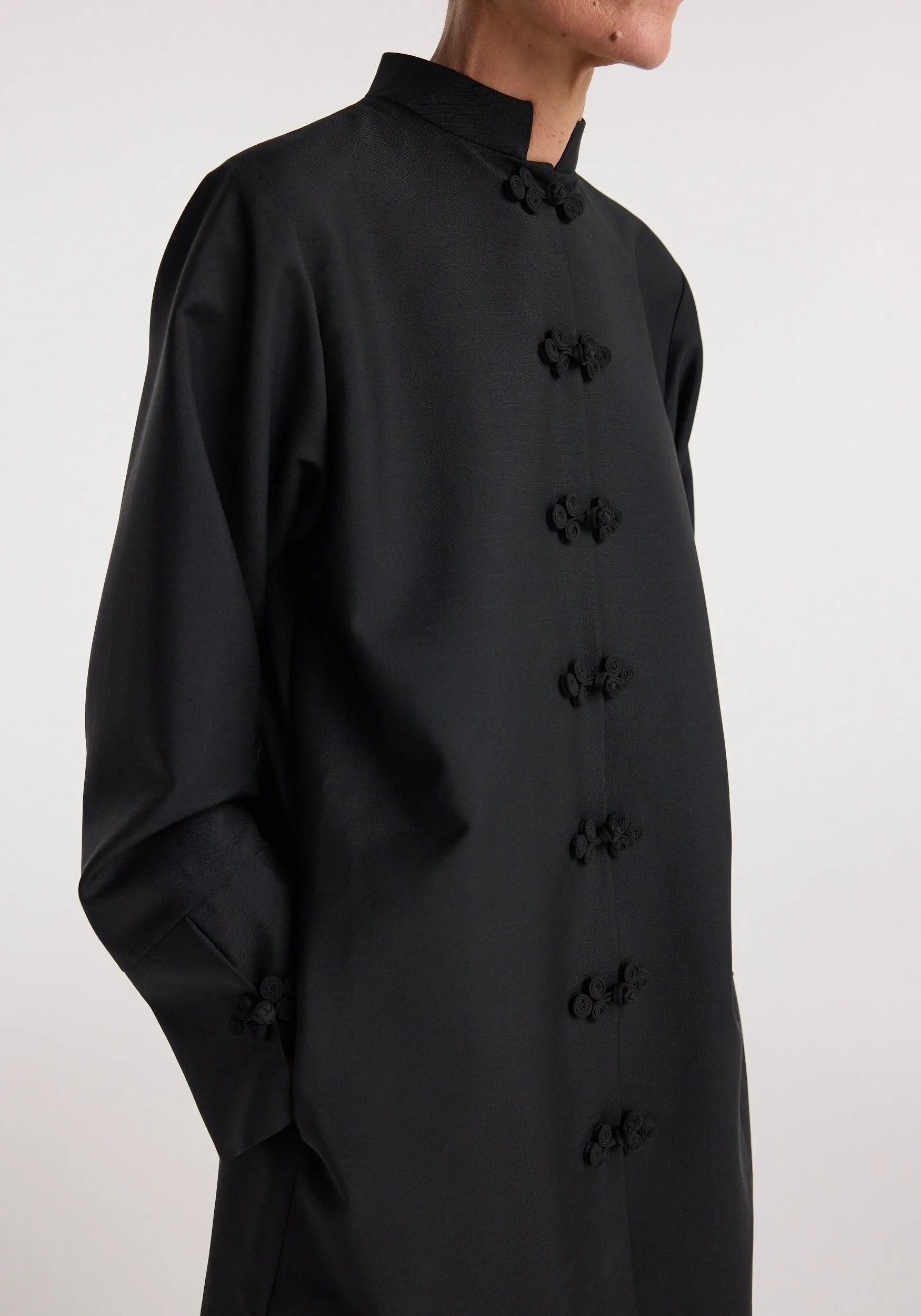 Pankou closure dress | black sold by Rohe product image thumbnail 4