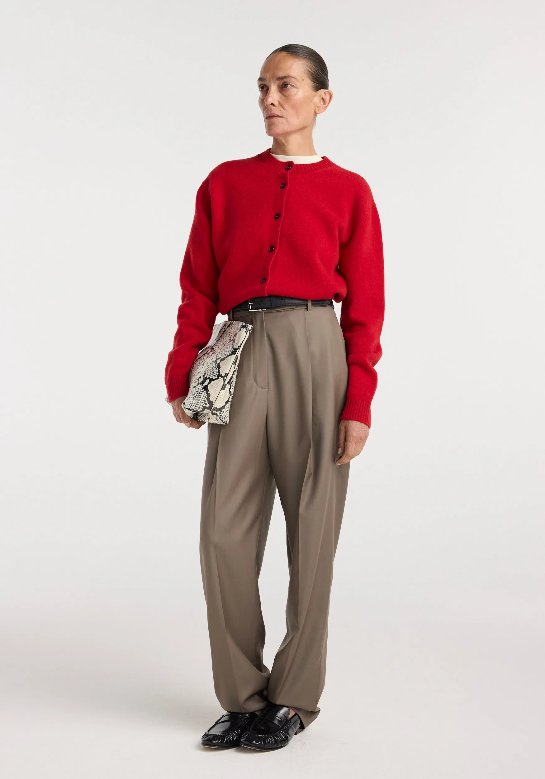 Daria - Single pleat tapered trousers | desert brown sold by Rohe product image thumbnail 4