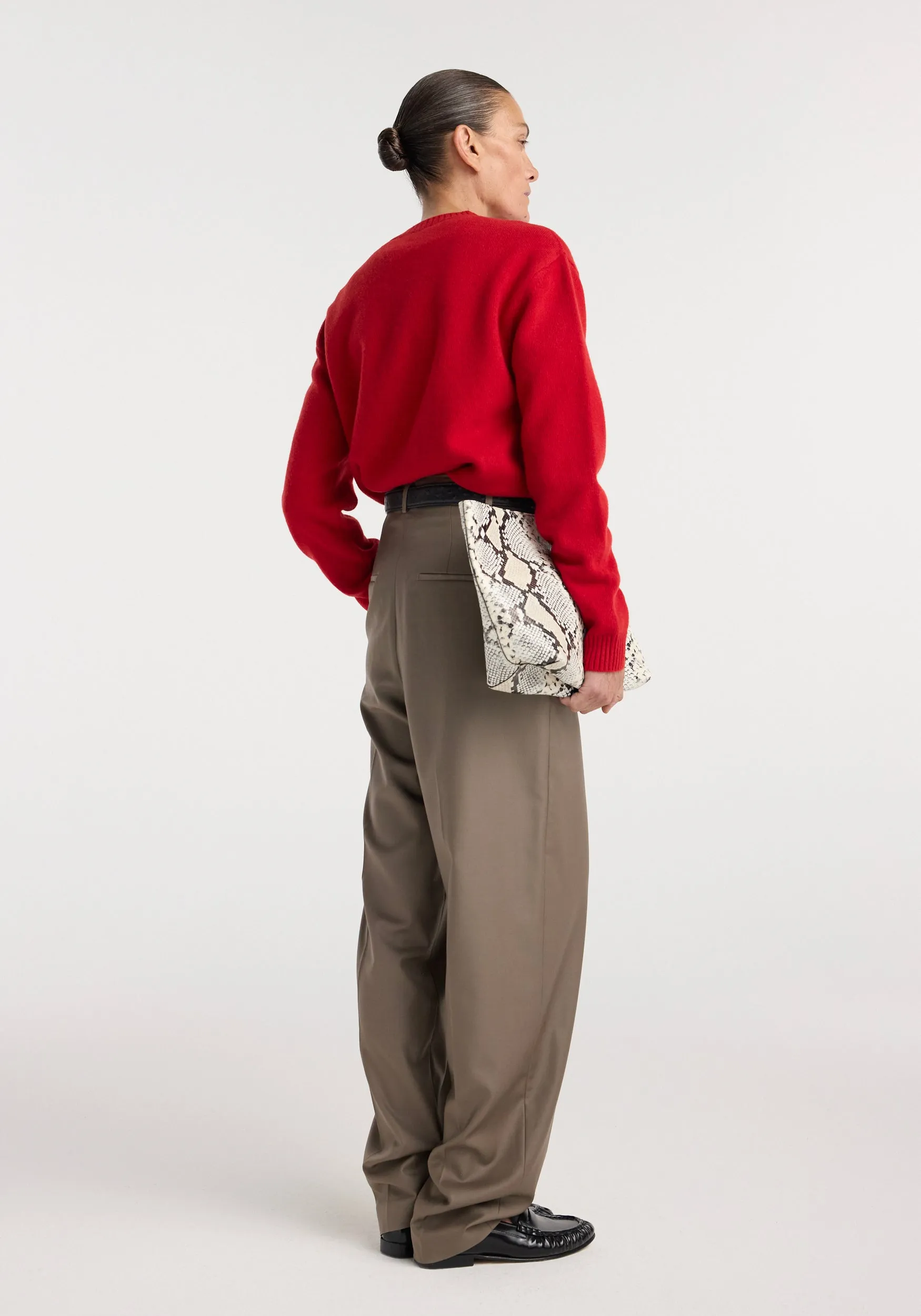 Daria - Single pleat tapered trousers | desert brown sold by Rohe product image thumbnail 3