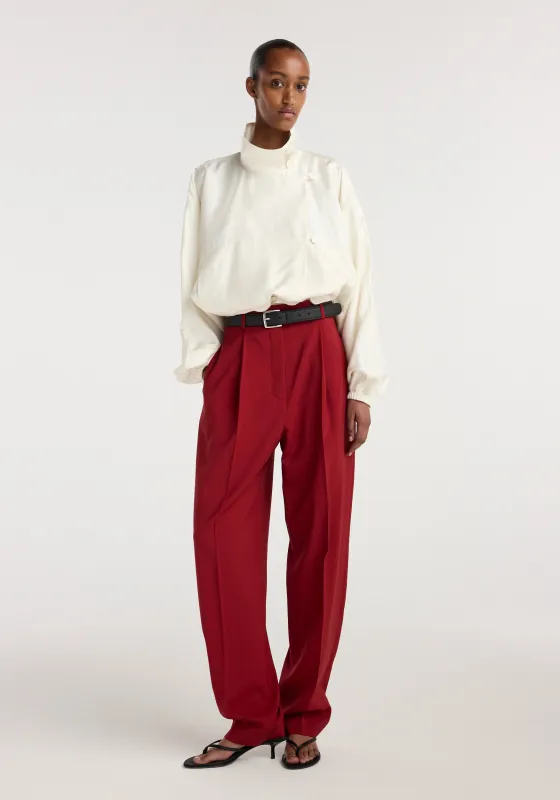 Daria - Single pleat tapered trousers | carmine made by Rohe