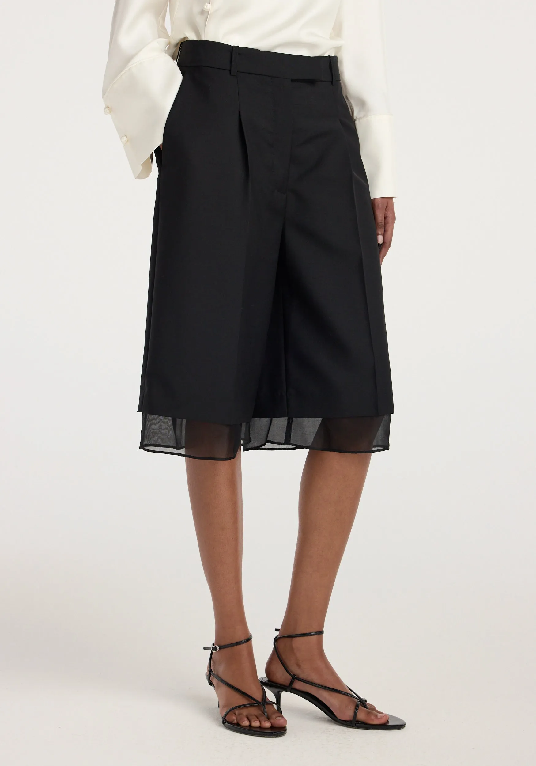 Organza lined shorts | black sold by Rohe product image thumbnail 2