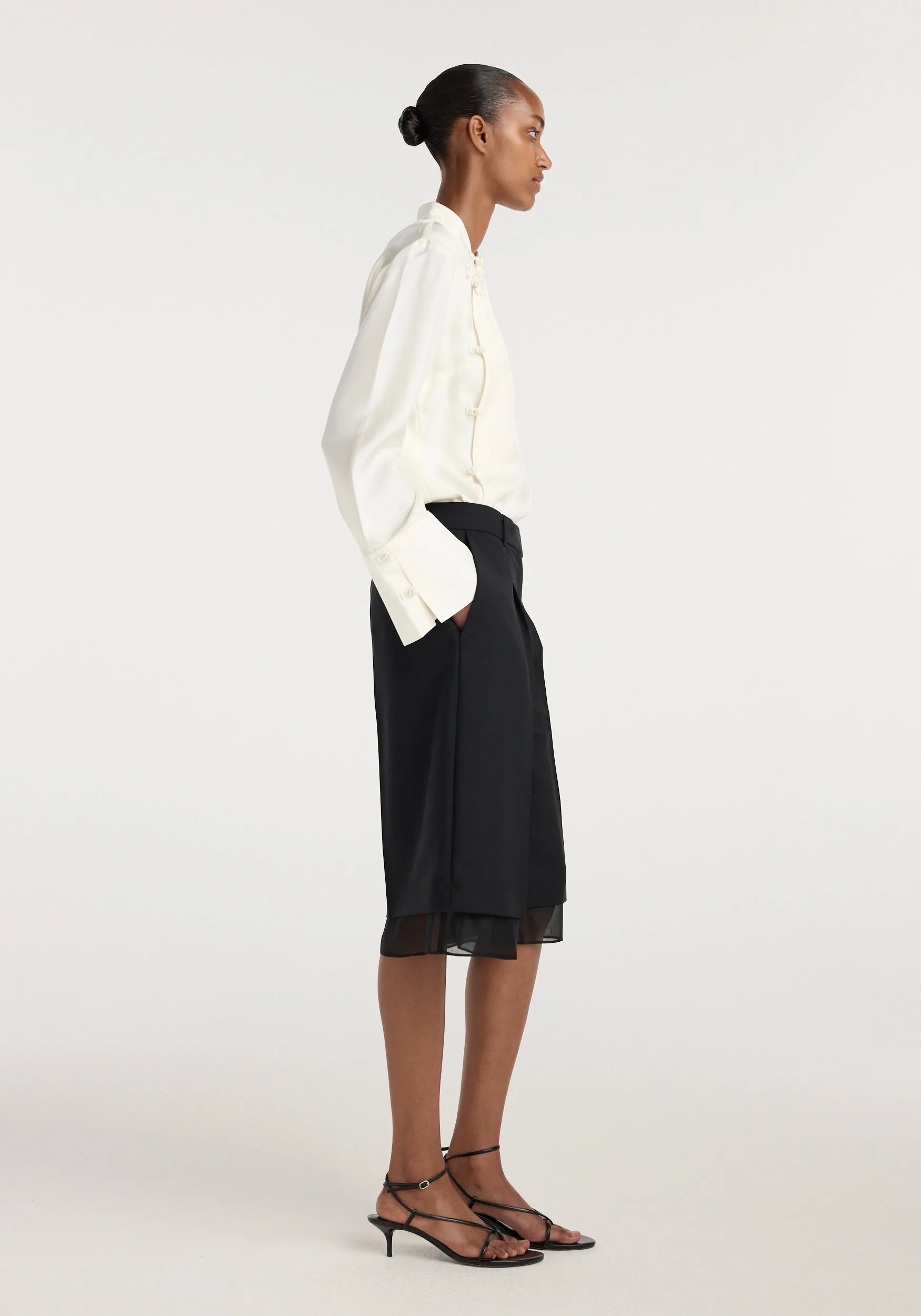 Organza lined shorts | black sold by Rohe product image thumbnail 3