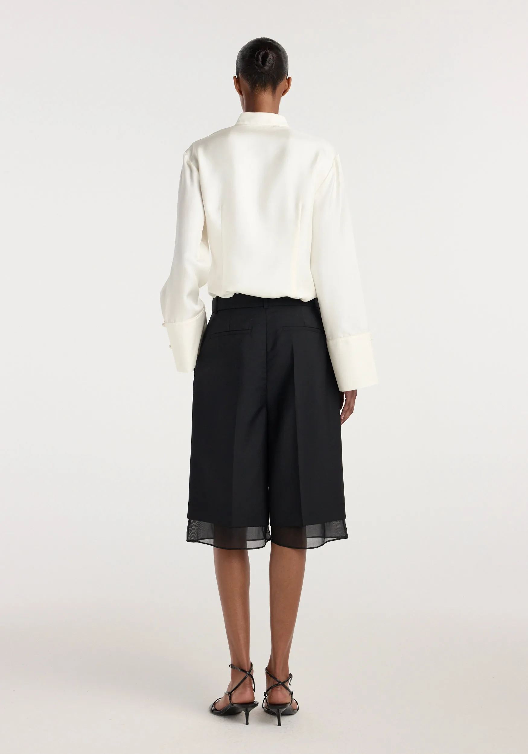 Organza lined shorts | black sold by Rohe product image thumbnail 5