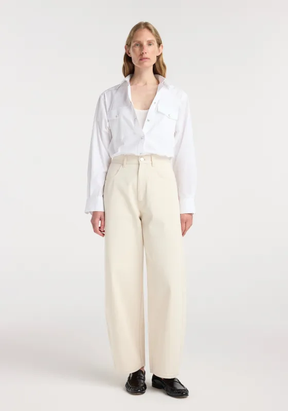Berber - Barrel leg denim | ecru made by Rohe