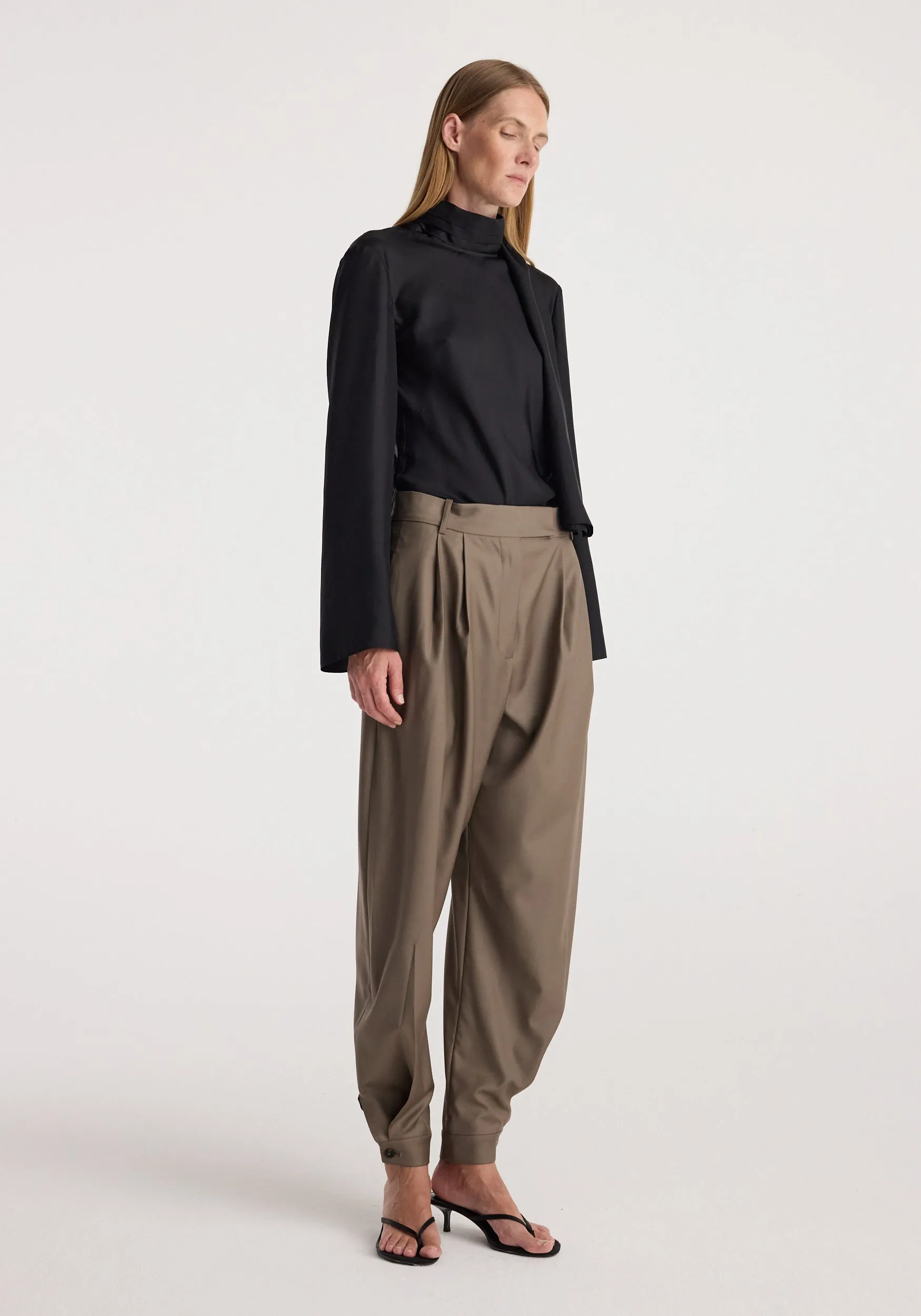 Tailored cuff trousers | desert brown sold by Rohe product image thumbnail 3