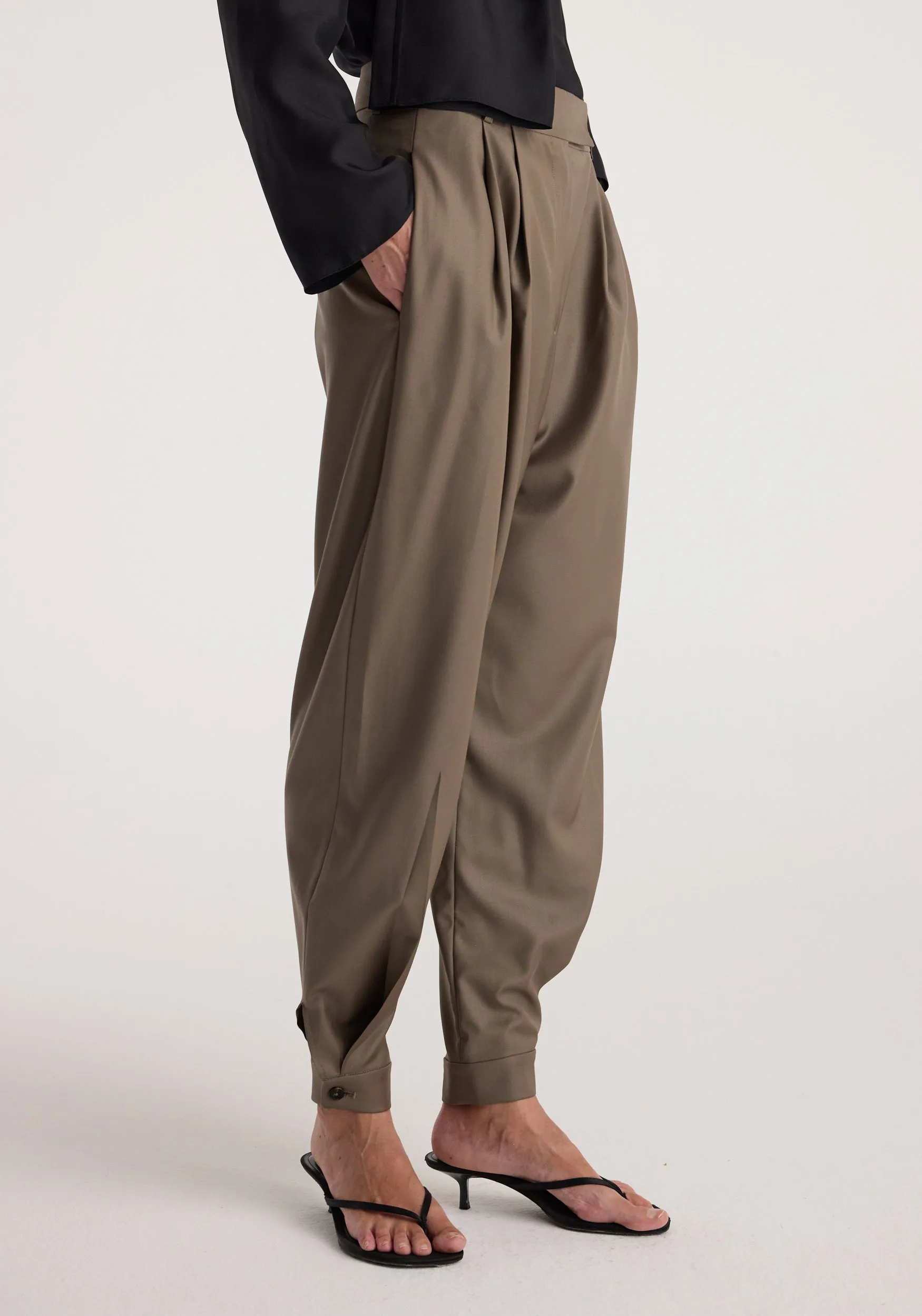 Tailored cuff trousers | desert brown sold by Rohe product image thumbnail 4