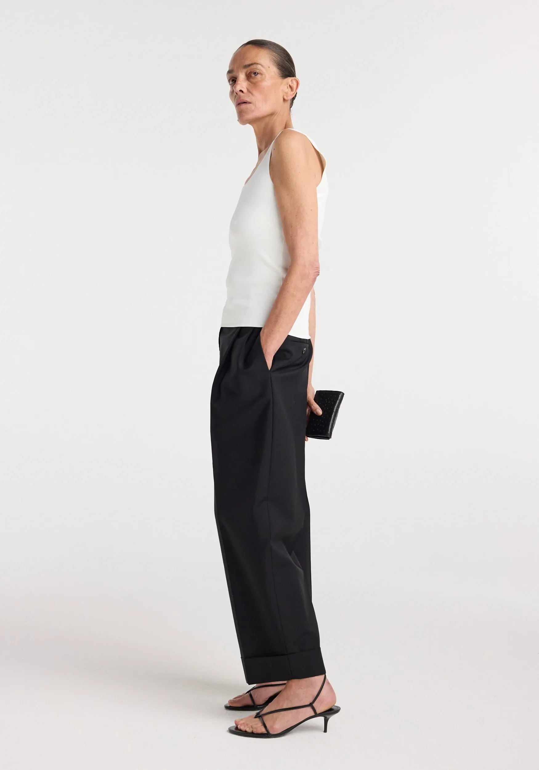 Bustier shaped knitted top | optic white sold by Rohe product image thumbnail 2