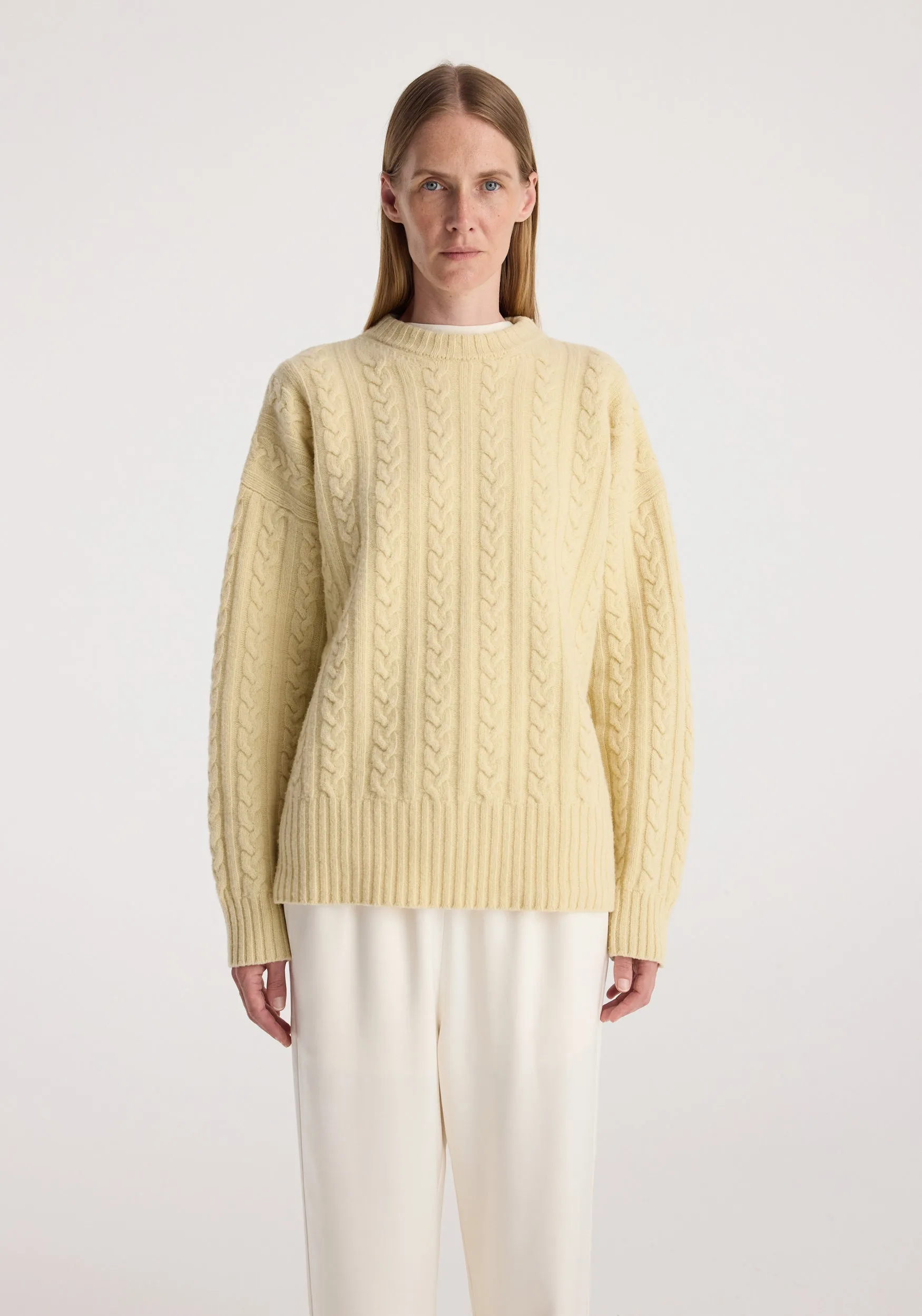Cable knit jumper | butter sold by Rohe product image thumbnail 3