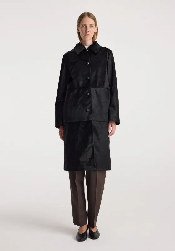 Black ponyhair coat | black made by Rohe