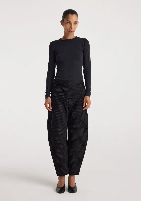 Fine merino long sleeve | anthracite melange made by Rohe