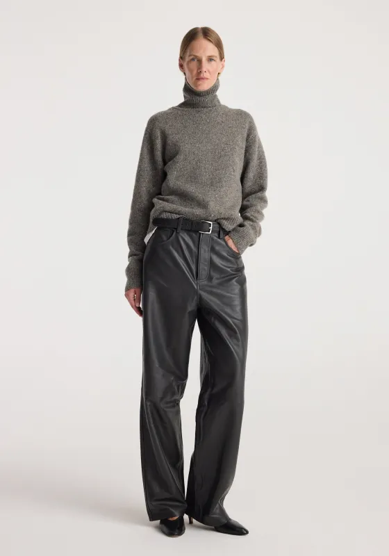 Mouliné turtleneck | grey mouliné made by Rohe