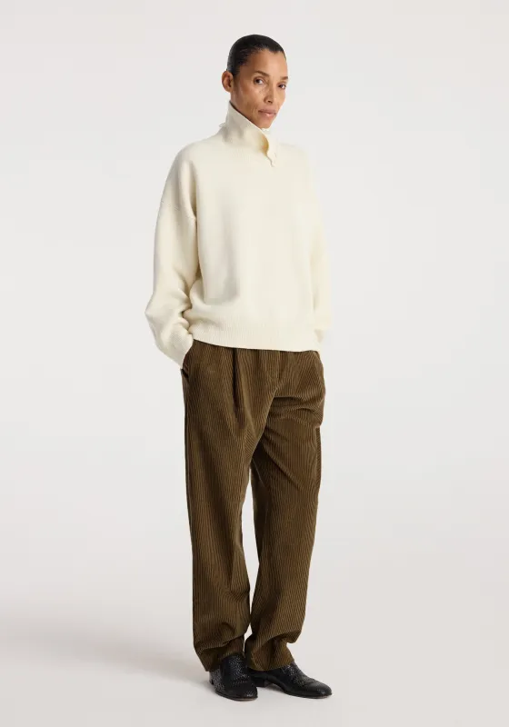 Turtleneck with raw details | off white made by Rohe