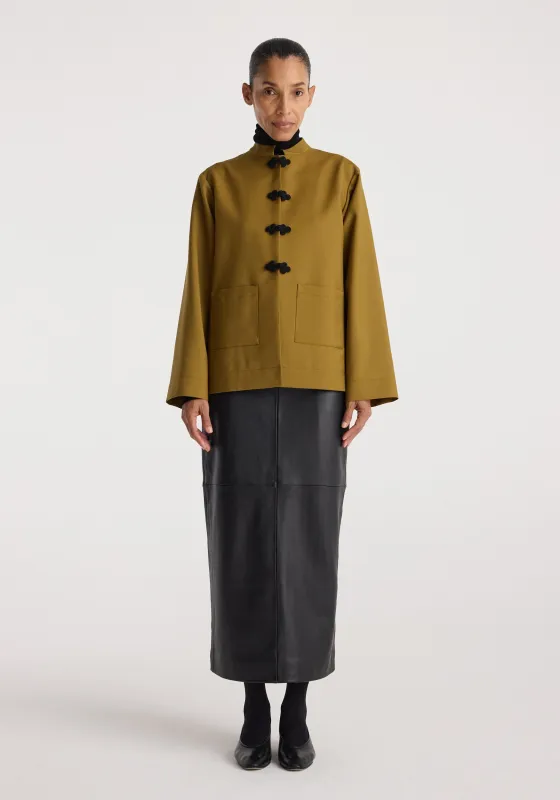 Pankou closure jacket | mustard made by Rohe