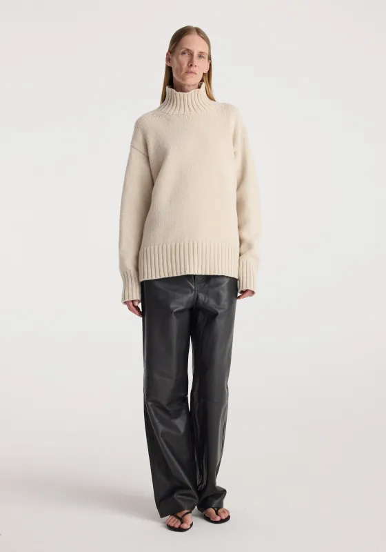 Wool-cashmere turtleneck | oat made by Rohe