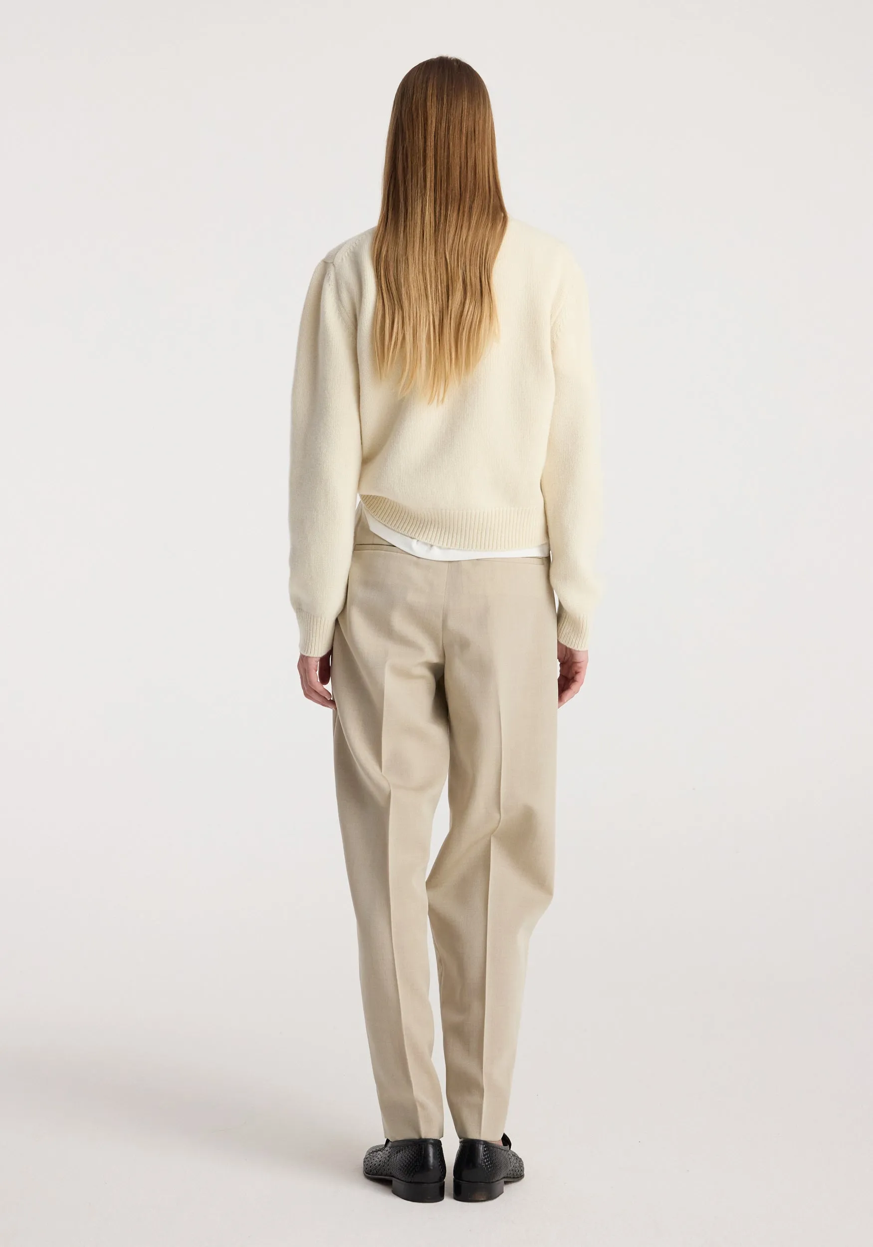 Wool-cashmere polo | cream sold by Rohe product image thumbnail 5