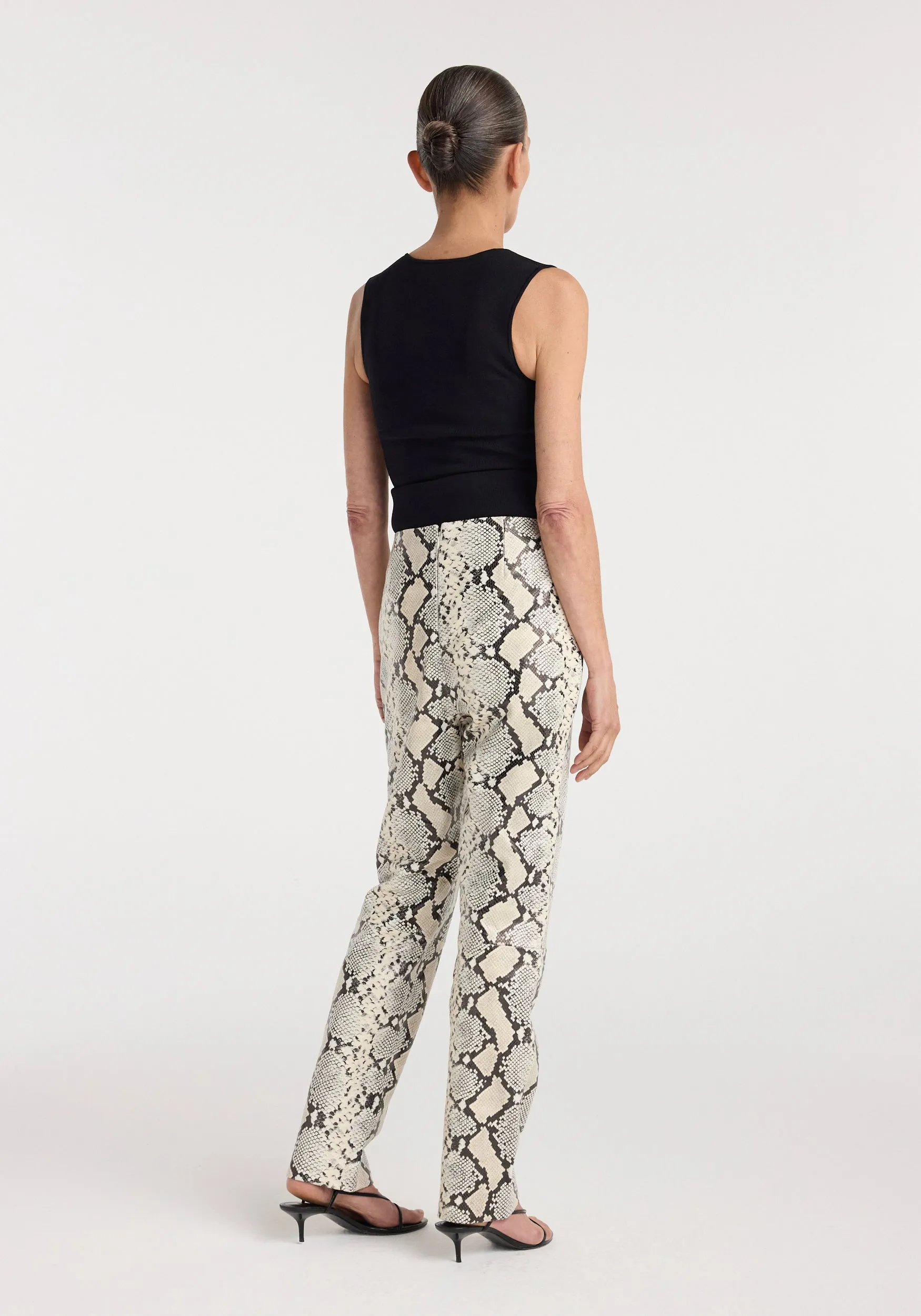 Snakeskin leather trousers | snakeskin sold by Rohe product image thumbnail 4