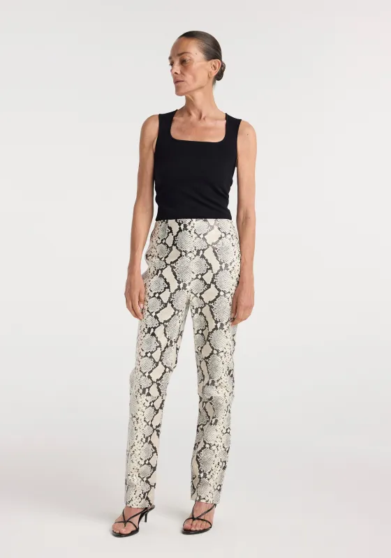 Snakeskin leather trousers | snakeskin made by Rohe