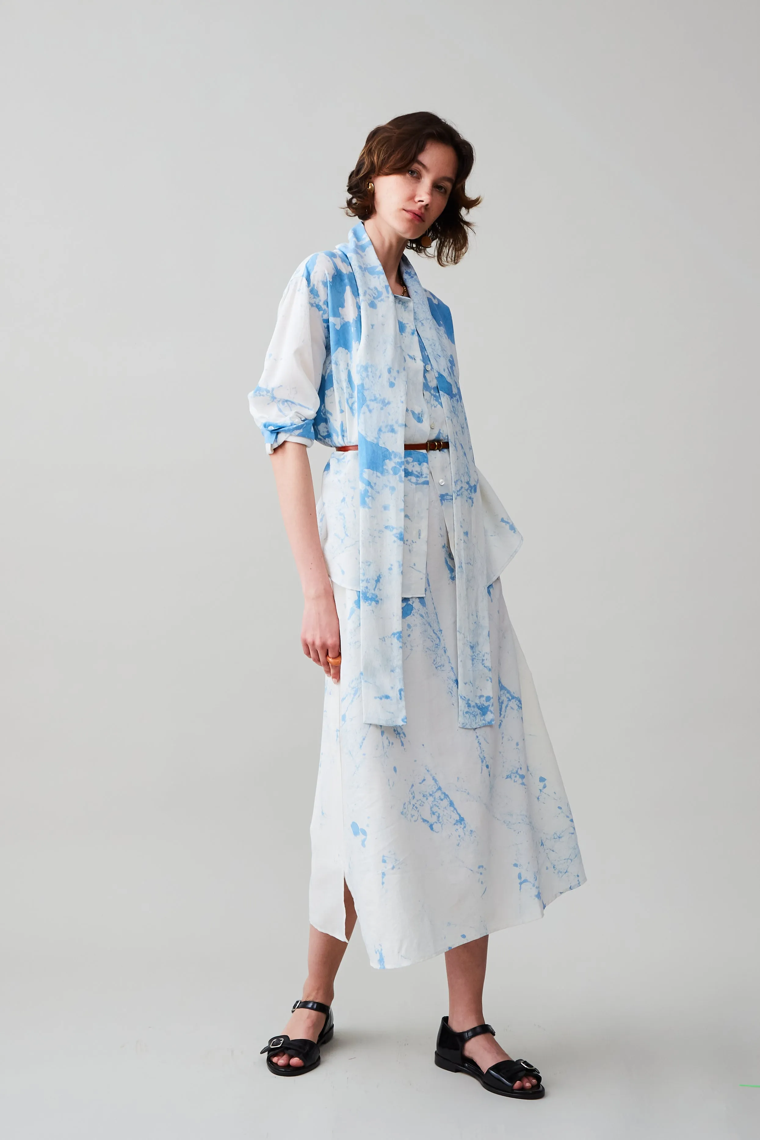 CANDICE SHIRT | BLUE TUMBLE DYE sold by Caron Callahan product image thumbnail 4