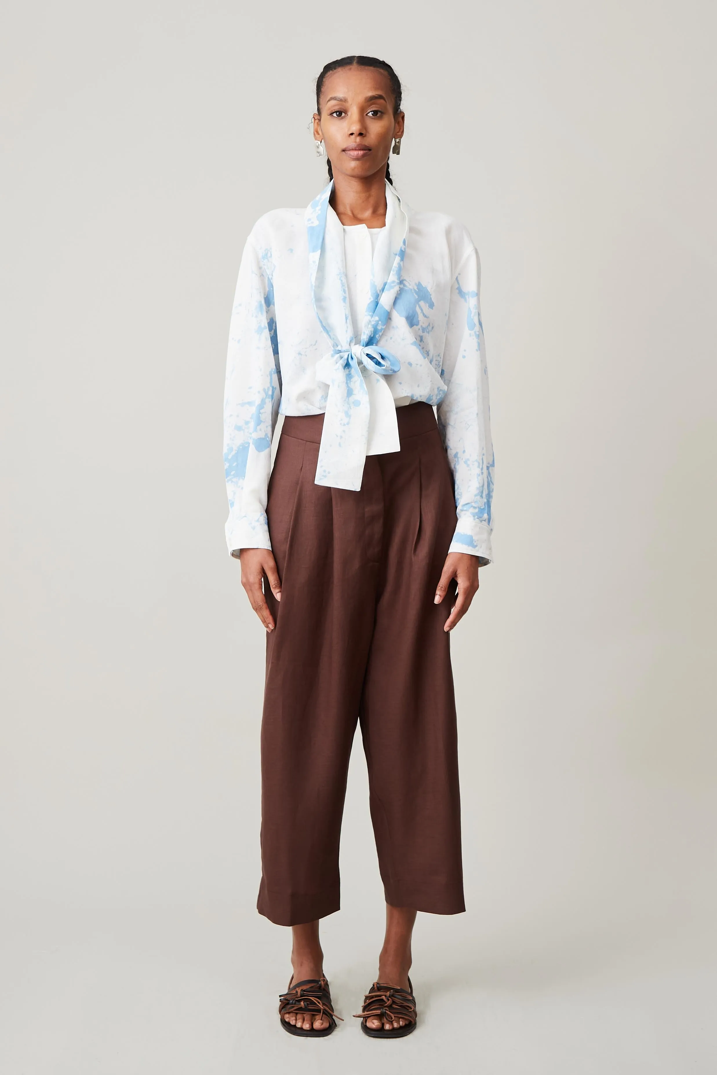 CANDICE SHIRT | BLUE TUMBLE DYE sold by Caron Callahan product image thumbnail 2