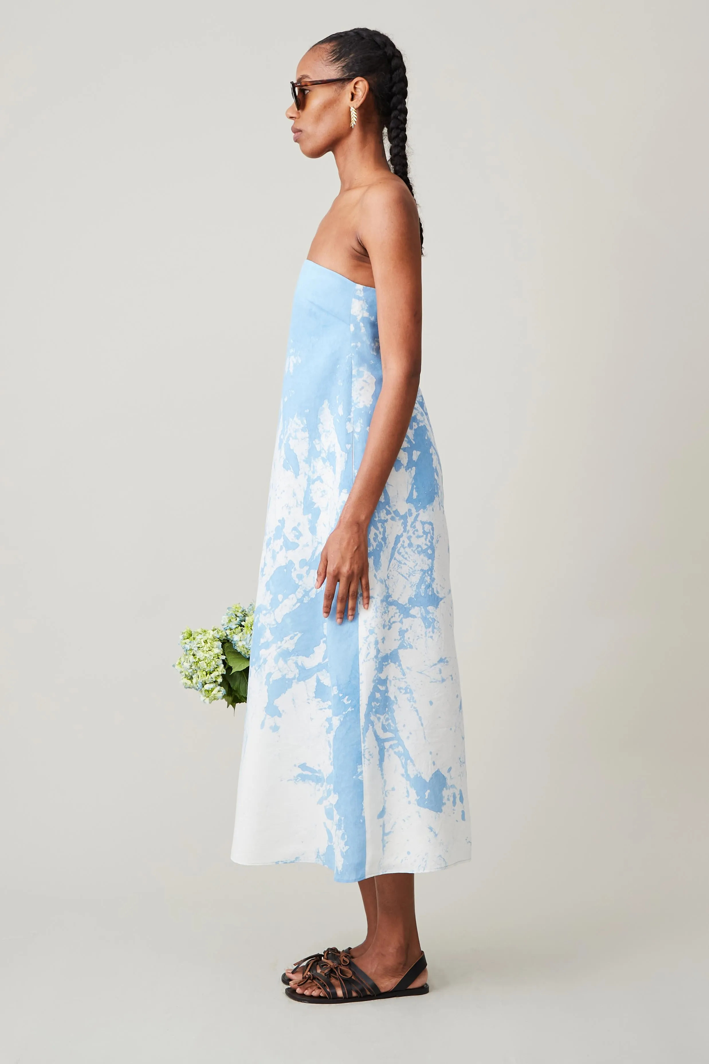 MERCEDES DRESS | BLUE TUMBLE DYE sold by Caron Callahan product image thumbnail 3