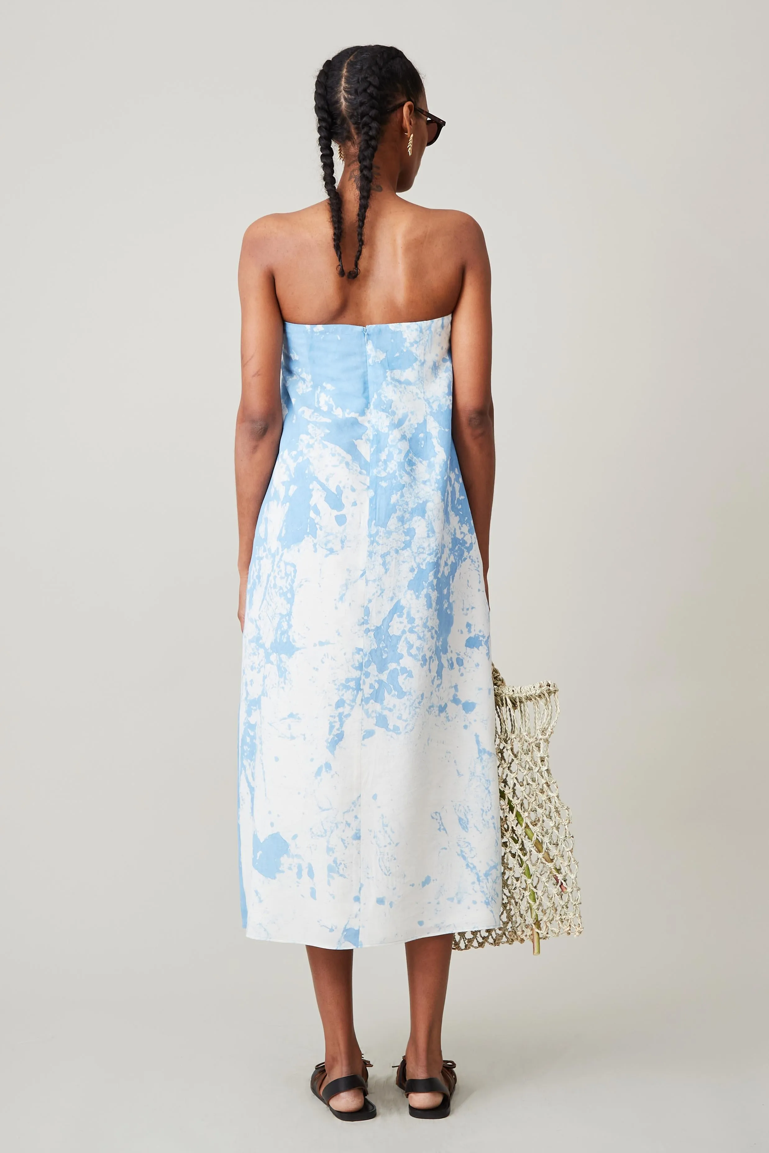 MERCEDES DRESS | BLUE TUMBLE DYE sold by Caron Callahan product image thumbnail 4