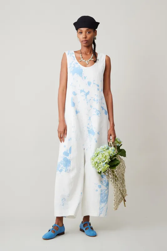 MORGAN JUMPSUIT | BLUE TUMBLE DYE made by Caron Callahan