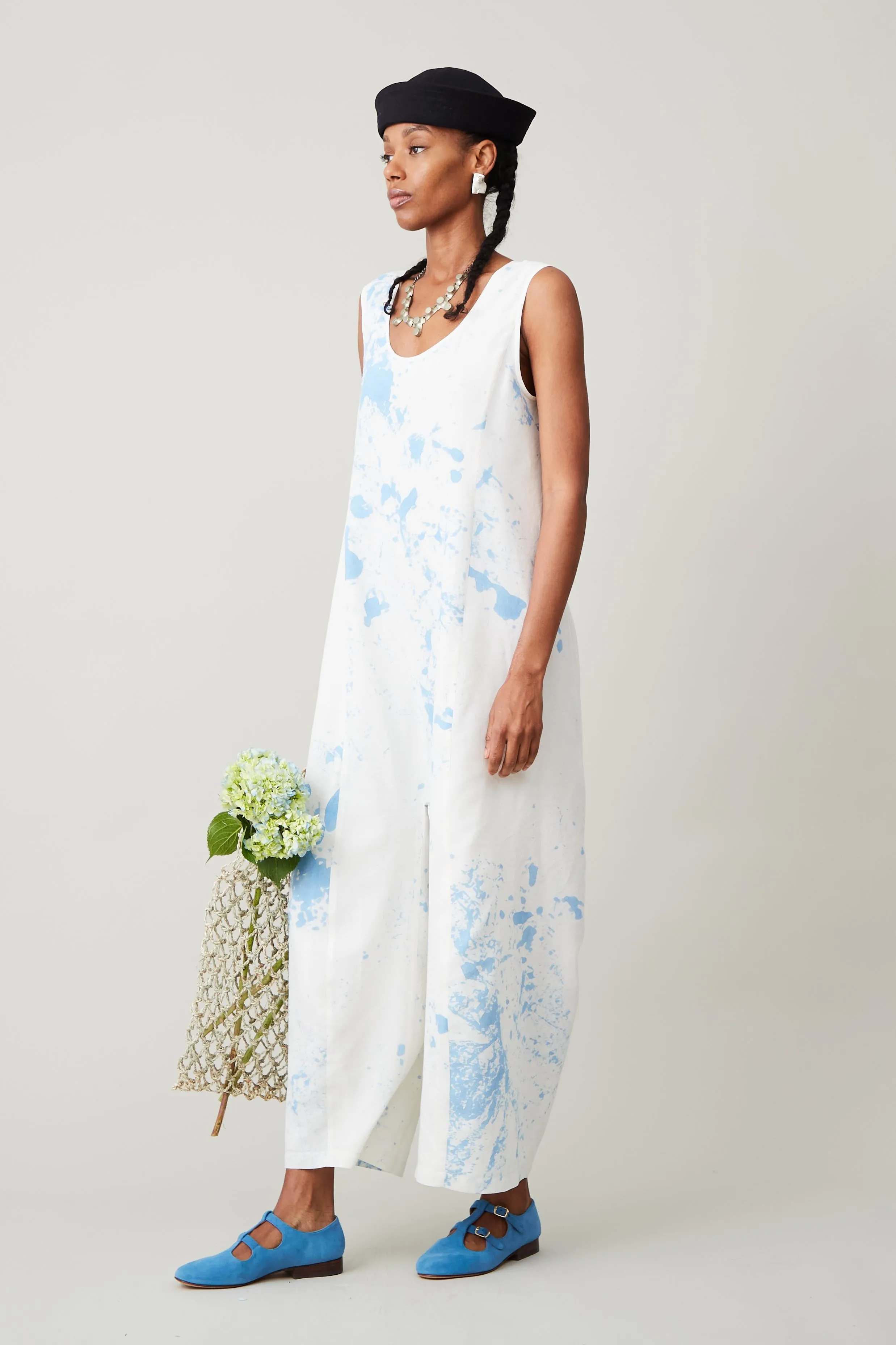 MORGAN JUMPSUIT | BLUE TUMBLE DYE sold by Caron Callahan product image thumbnail 5