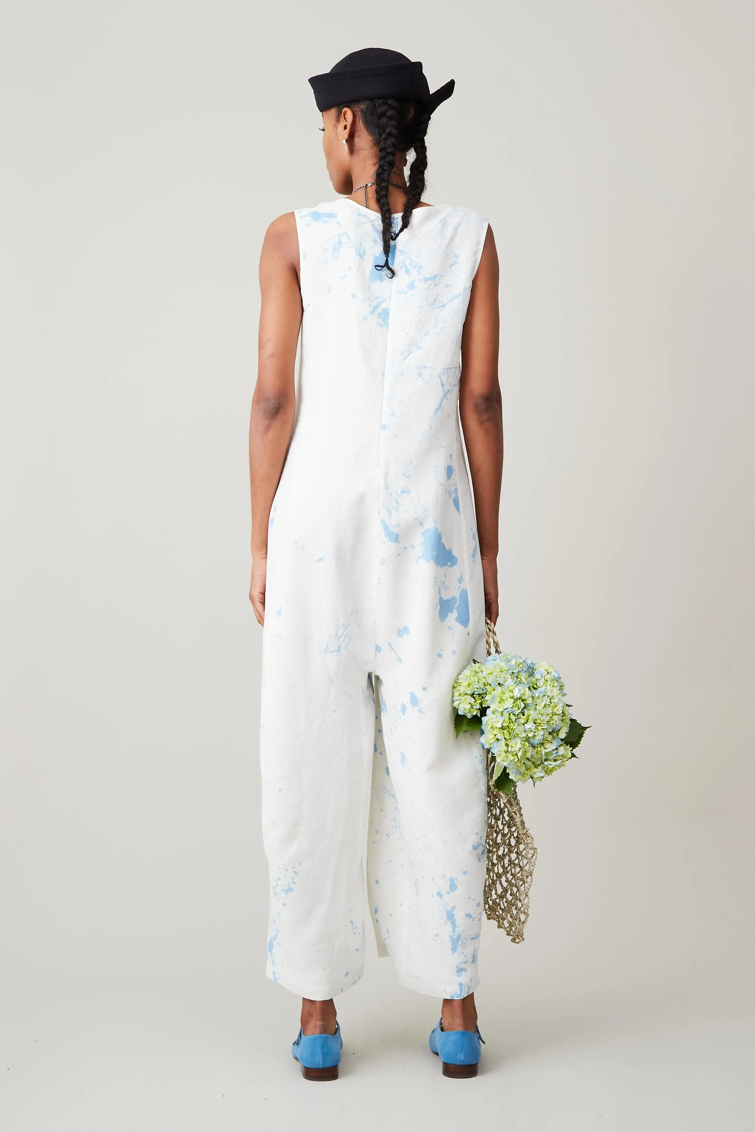 MORGAN JUMPSUIT | BLUE TUMBLE DYE sold by Caron Callahan product image thumbnail 4