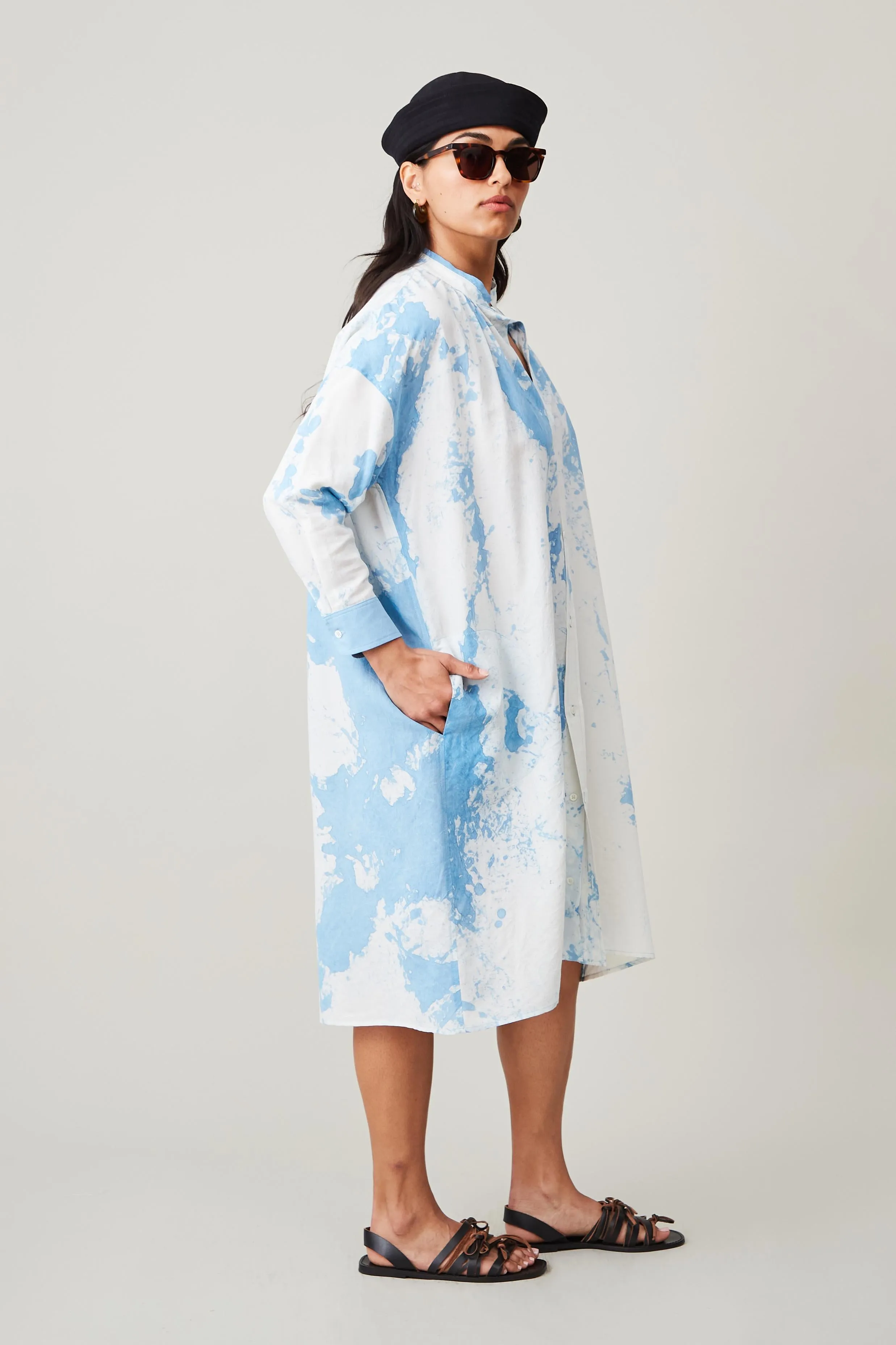 AURORA DRESS | BLUE TUMBLE DYE sold by Caron Callahan product image thumbnail 5