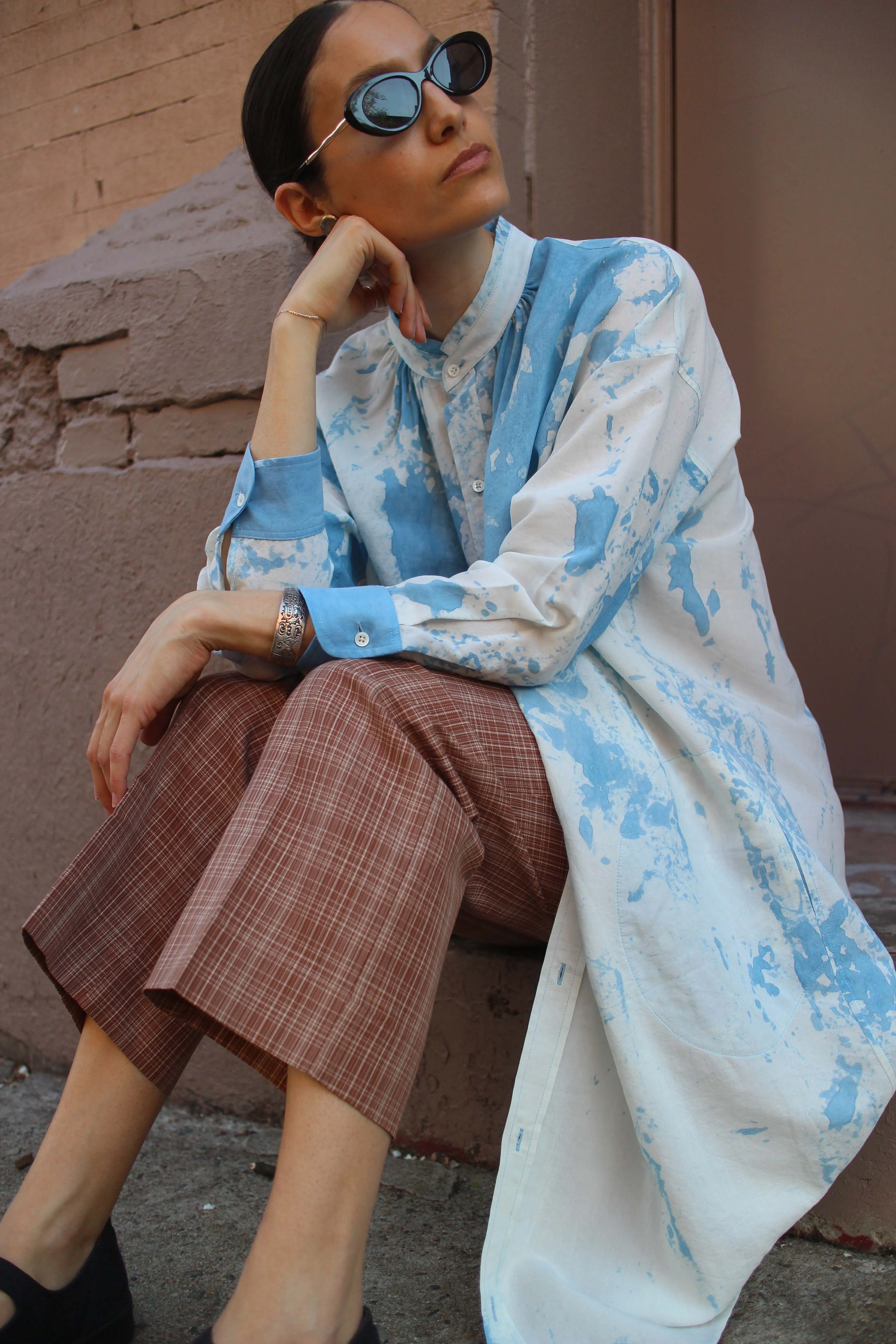 AURORA DRESS | BLUE TUMBLE DYE sold by Caron Callahan product image thumbnail 2