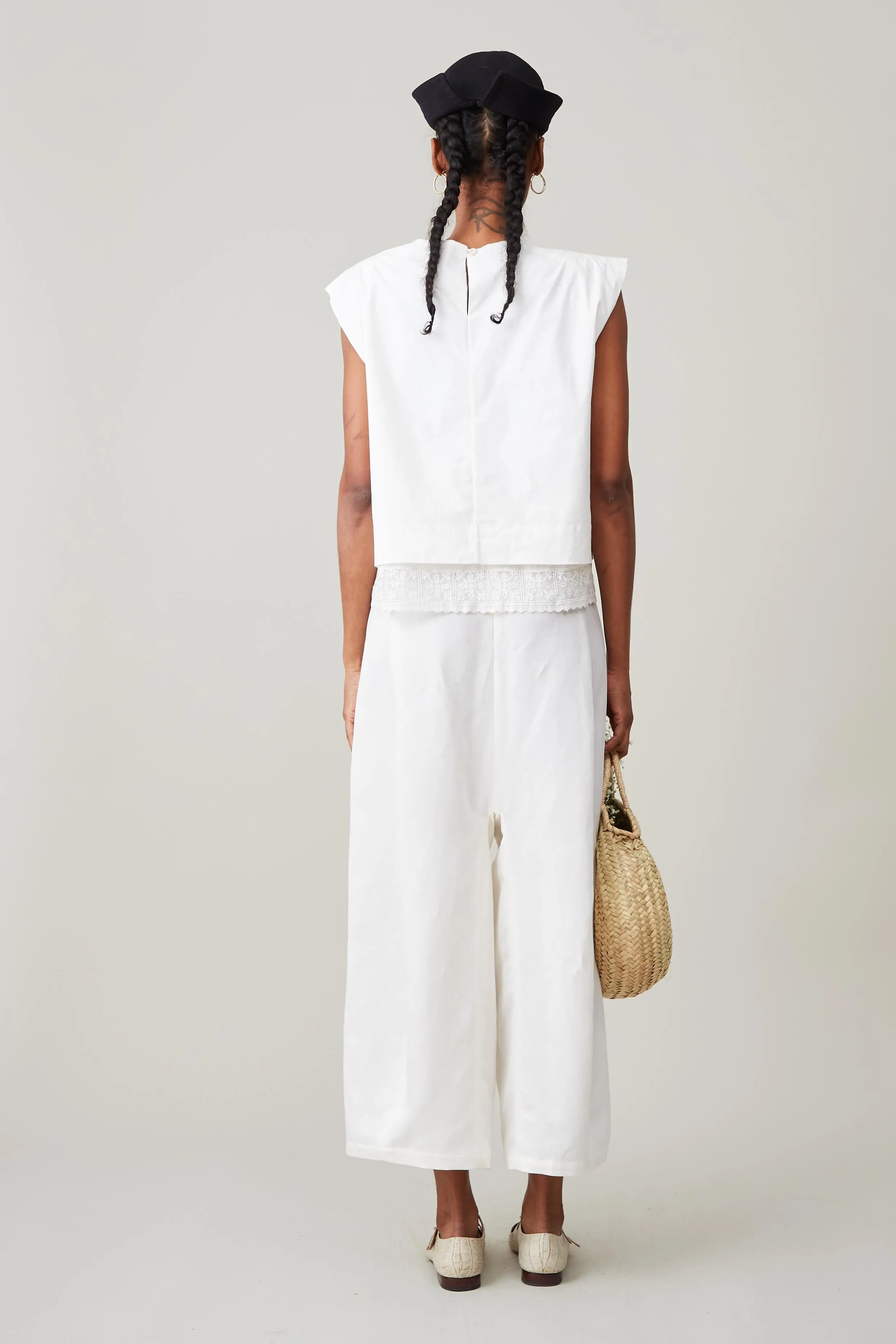 MORGAN PANT | CREAM TENCEL LINEN sold by Caron Callahan product image thumbnail 4