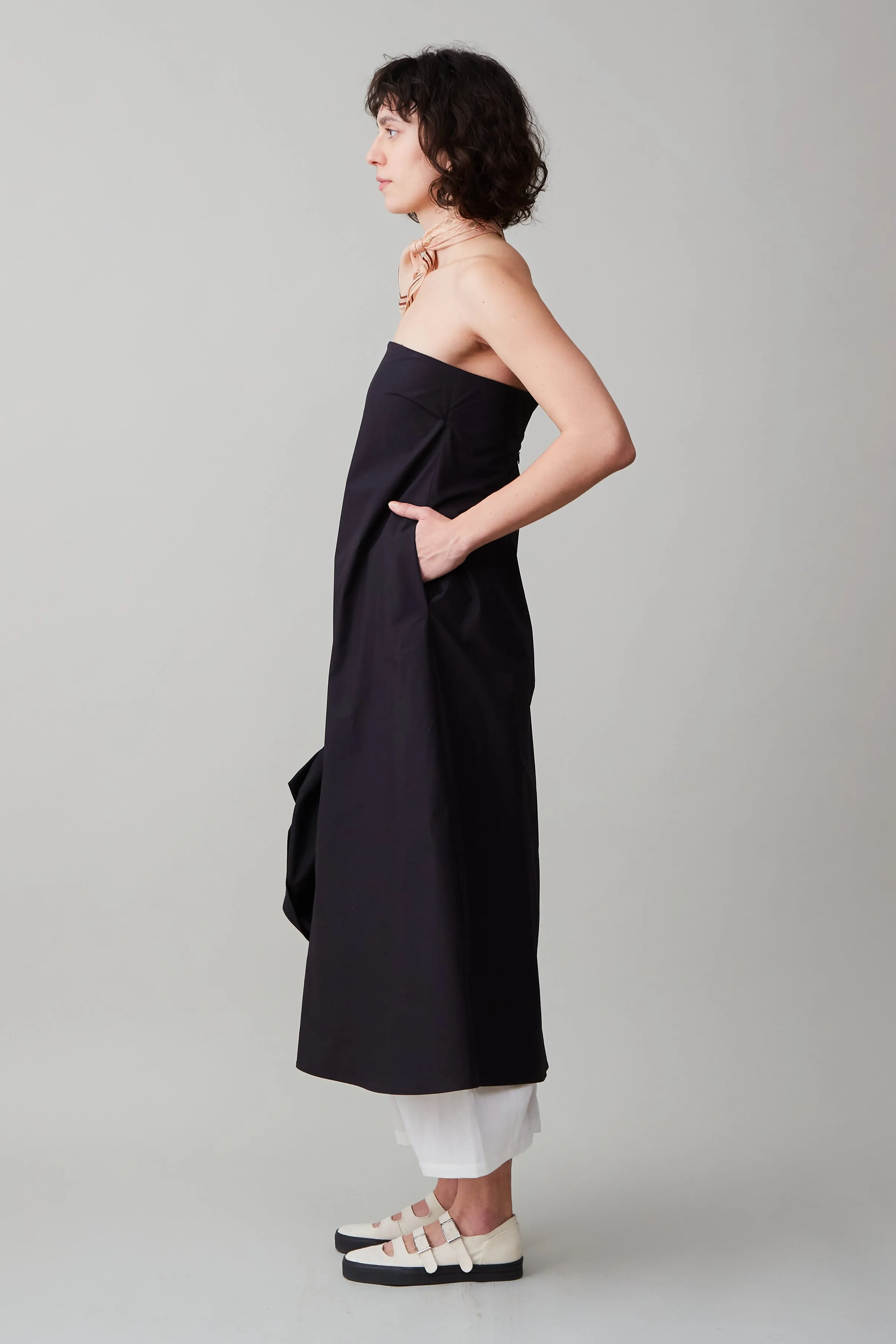MERCEDES DRESS | BLACK POPLIN sold by Caron Callahan product image thumbnail 2