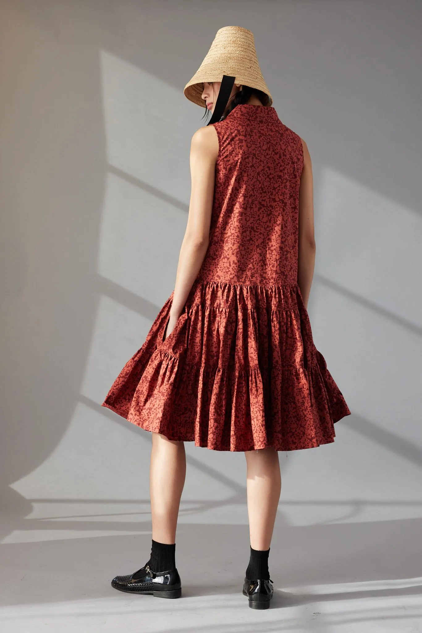 HARLOW DRESS | RHUBARB HOMESTEAD PRINT sold by Caron Callahan product image thumbnail 4