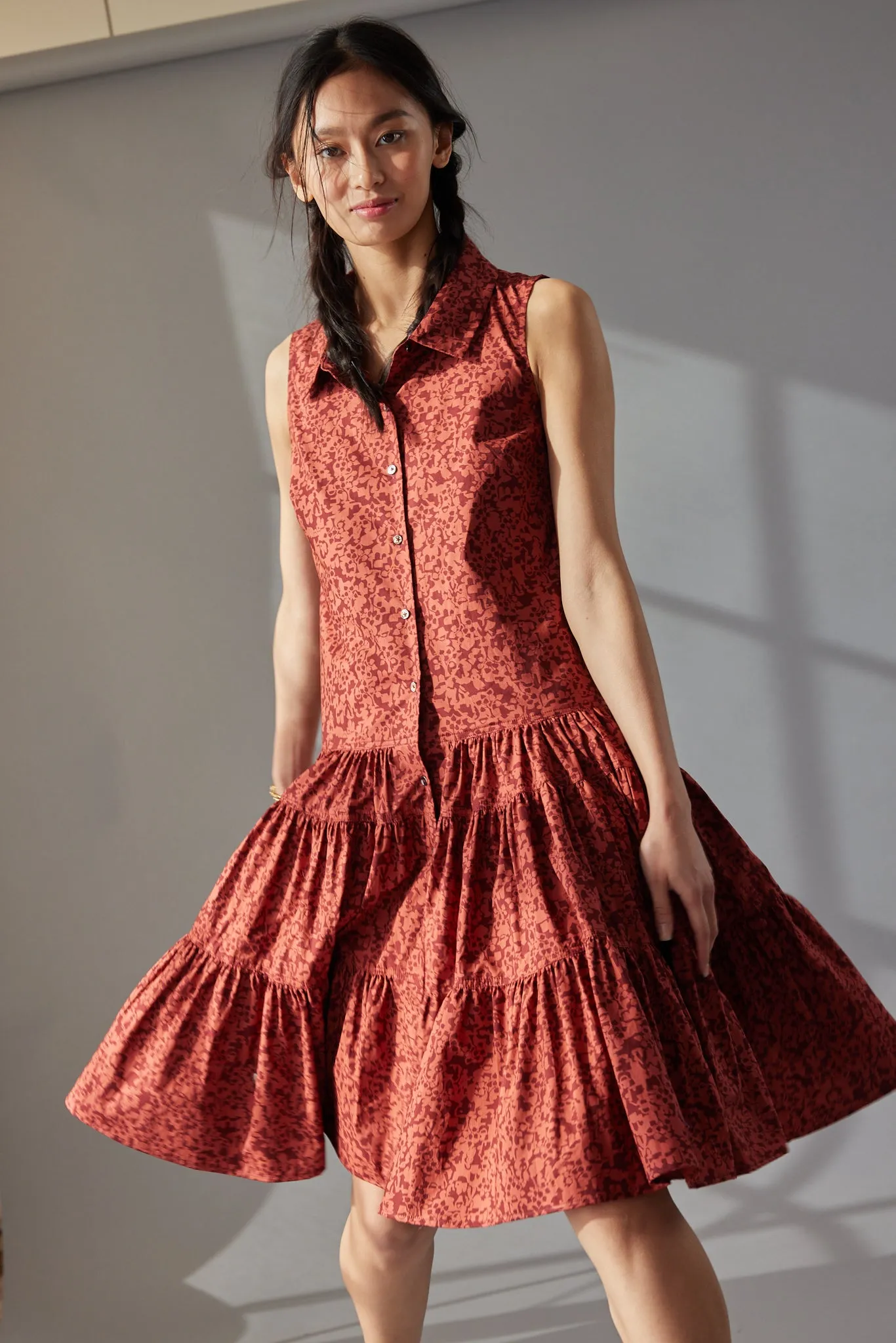 HARLOW DRESS | RHUBARB HOMESTEAD PRINT sold by Caron Callahan product image thumbnail 3