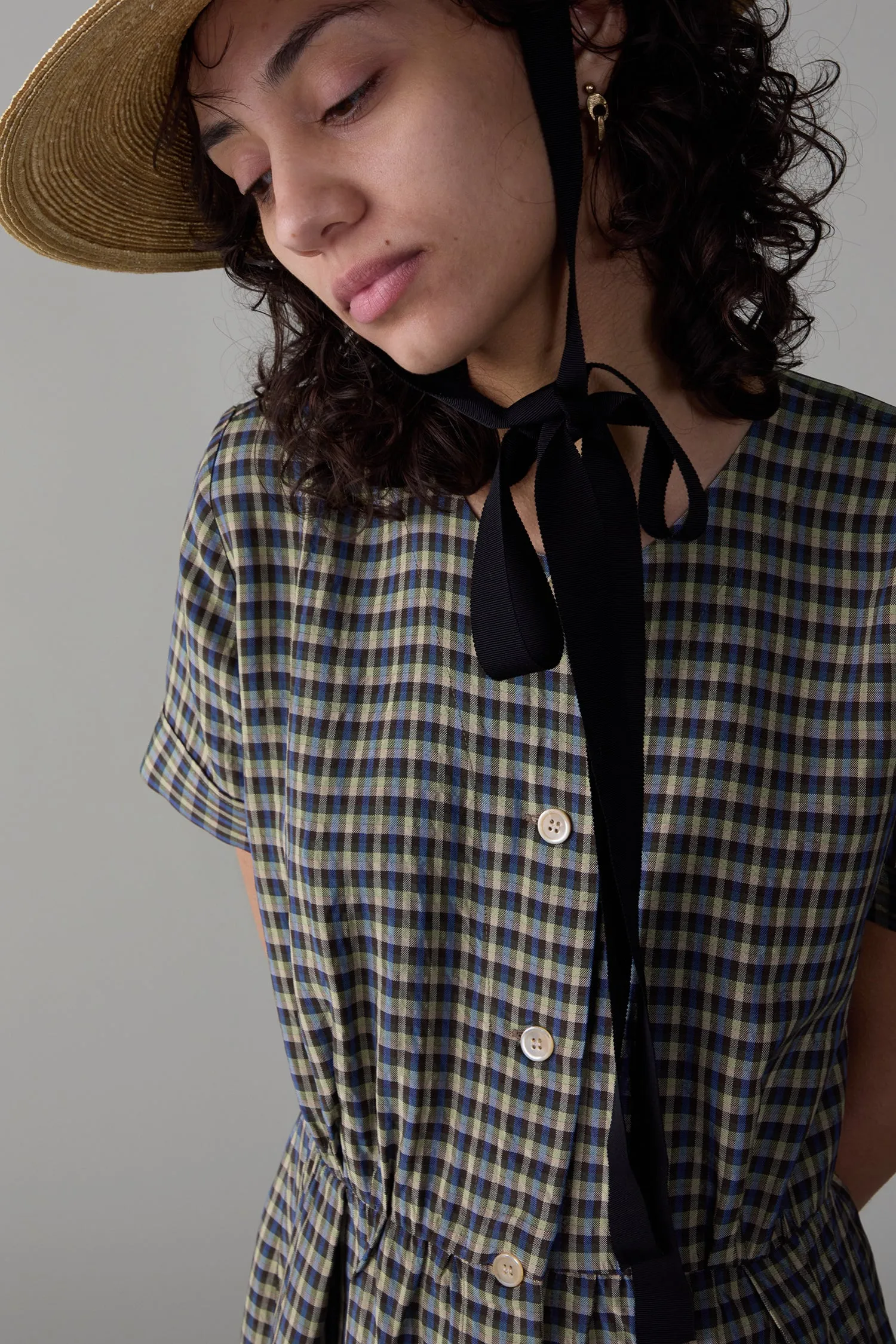 ROSETTA DRESS | MULTI PLAID sold by Caron Callahan product image thumbnail 5