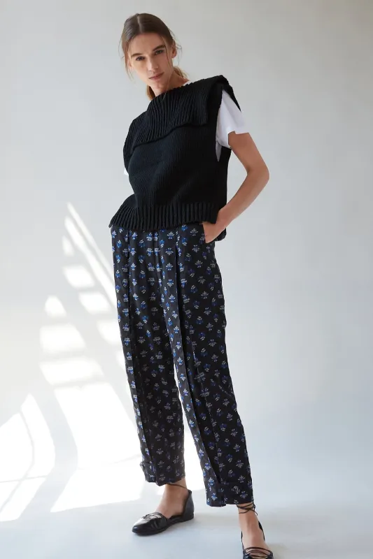 ELITA PANT | JET BASKET FLORAL FIL COUPÉ made by Caron Callahan