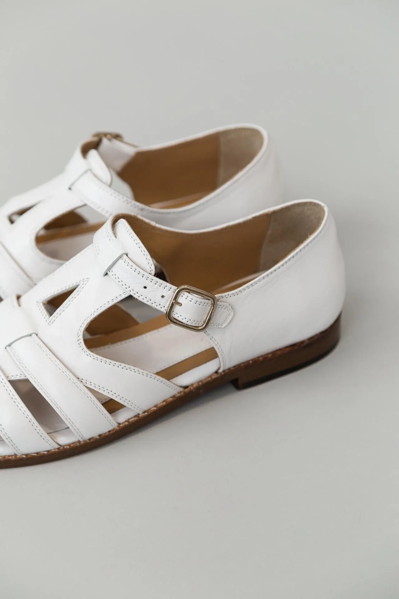 CECILE SANDAL | WHITE LEATHER sold by Caron Callahan product image thumbnail 4
