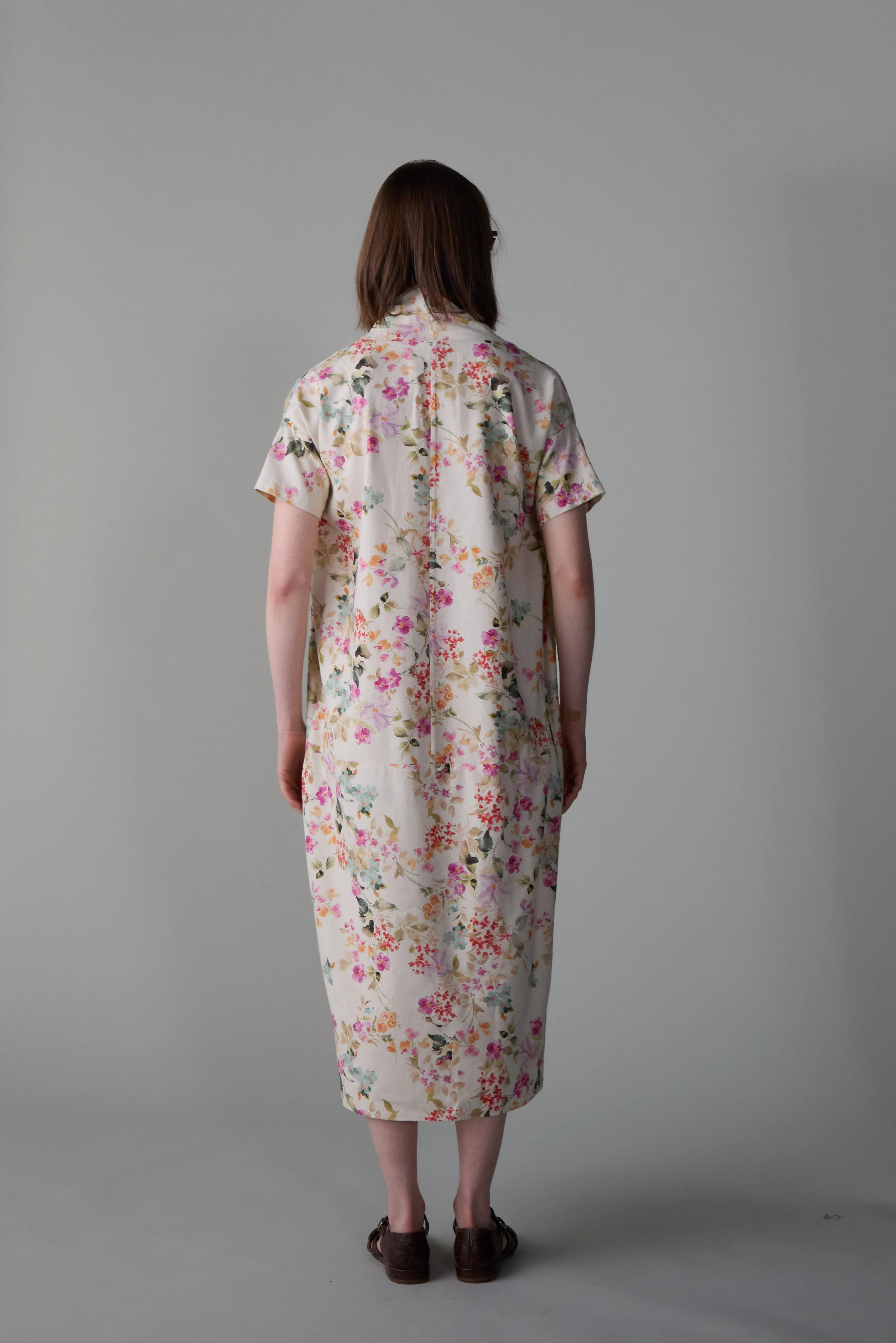 JULIEN DRESS | RAW SILK FLORAL sold by Caron Callahan product image thumbnail 4